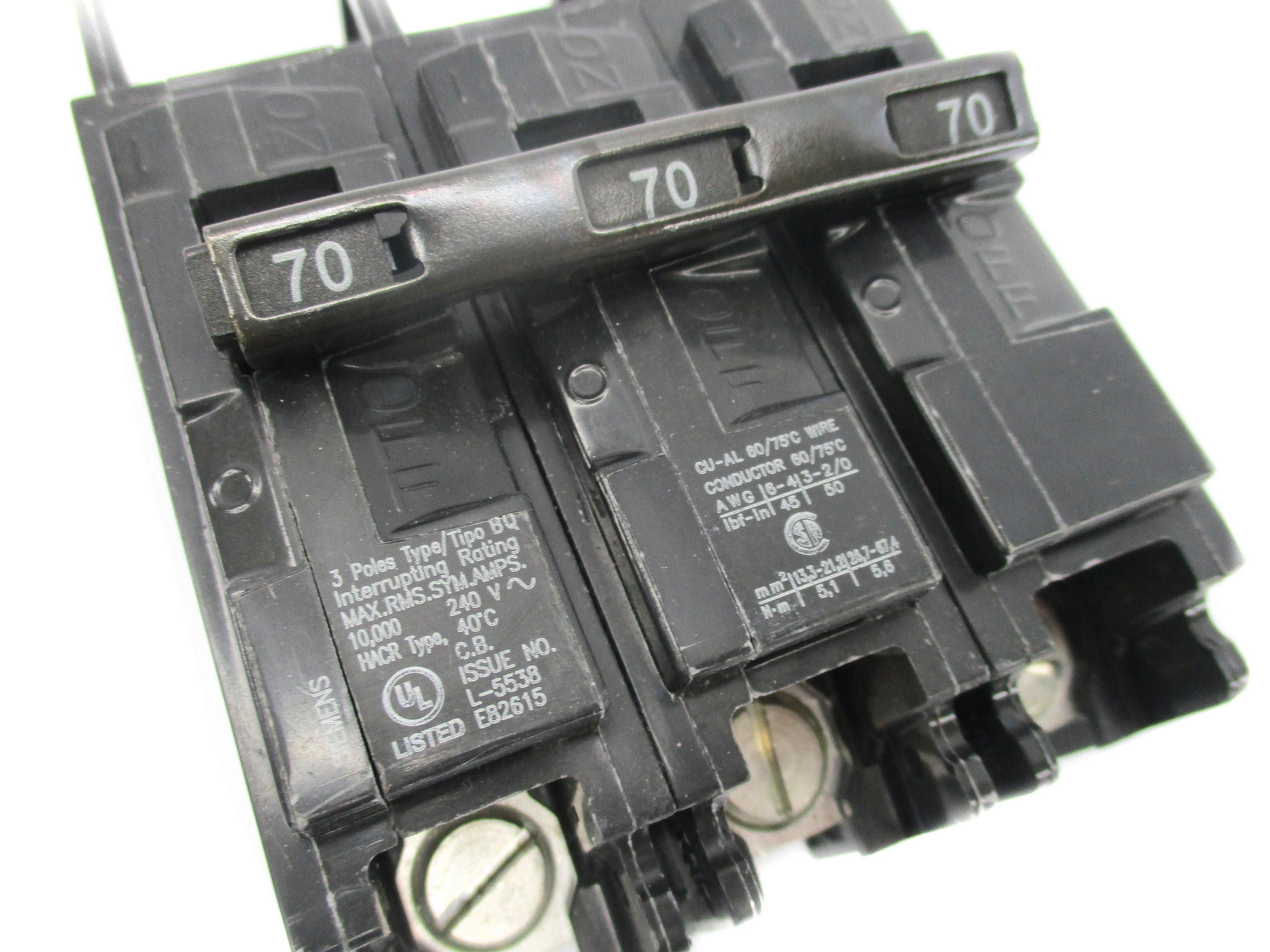 SIEMENS BQ3B070 240V 70A NSNP