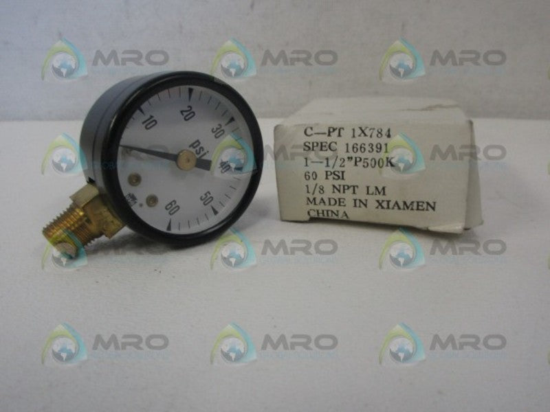 AMETEK P500K 1-1/2' GAUGE 0-60 NSMP