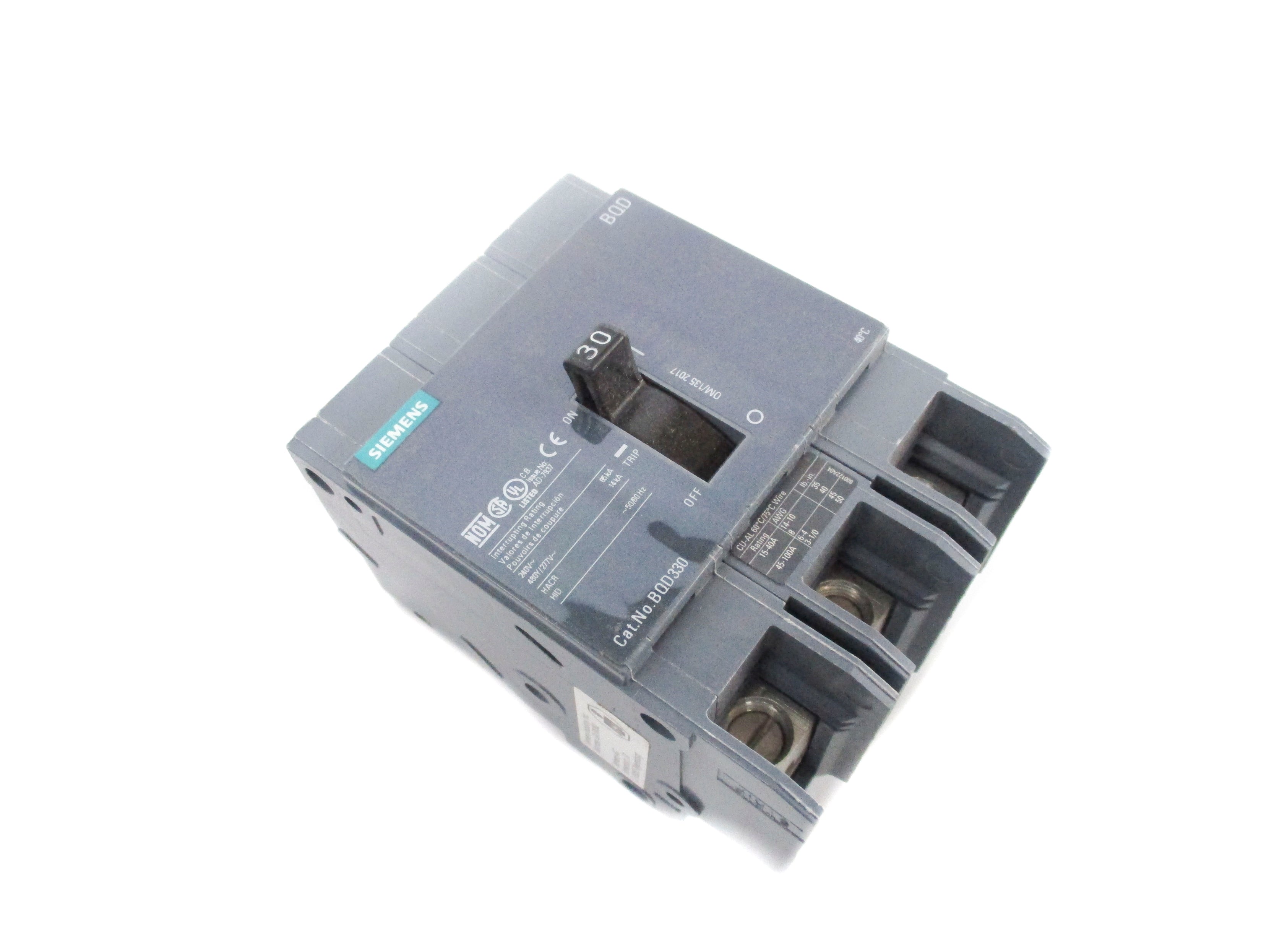 SIEMENS BQD330 277V 30A NSMP
