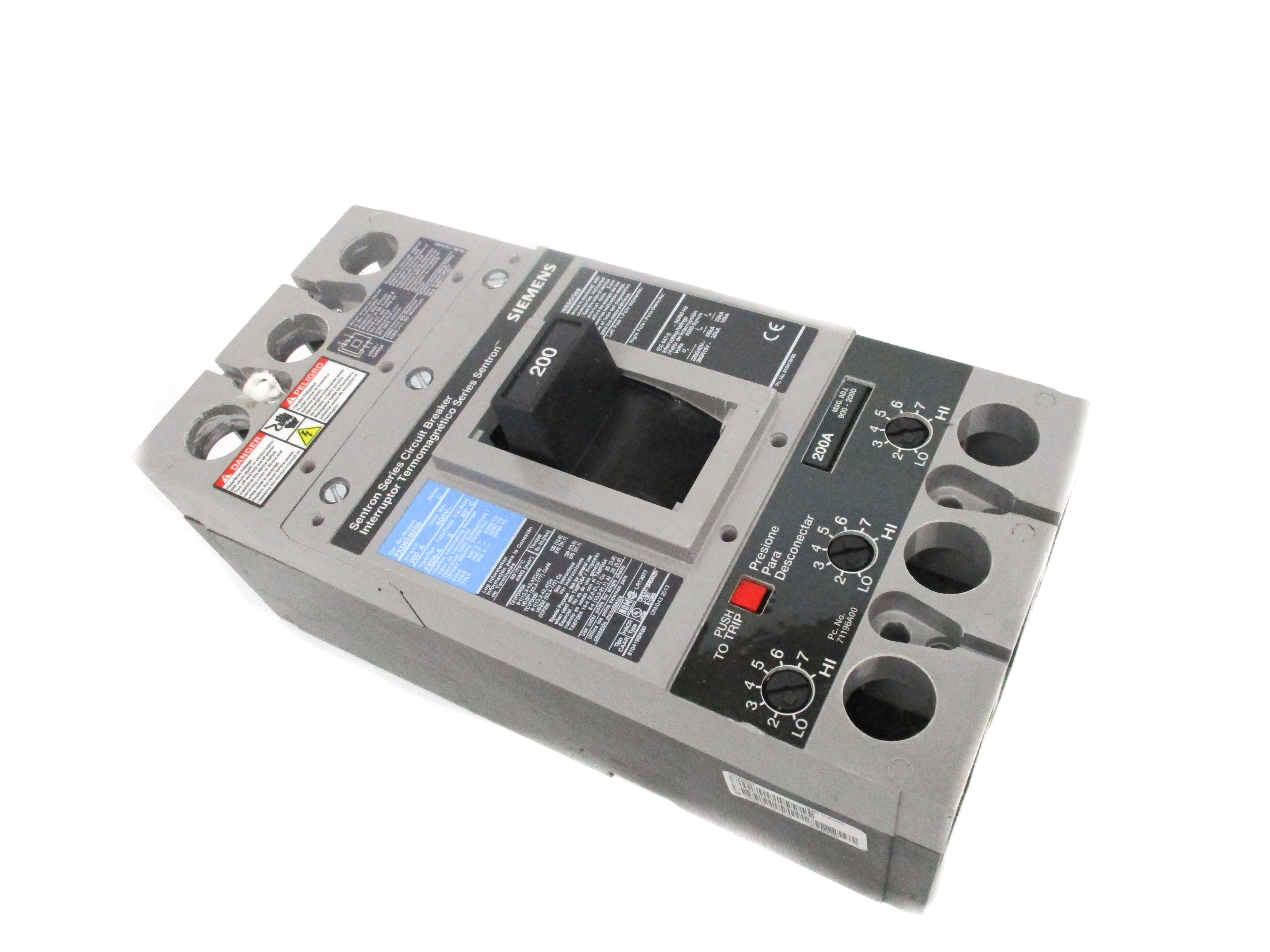 SIEMENS FXD63B200 600V 200A NSMP