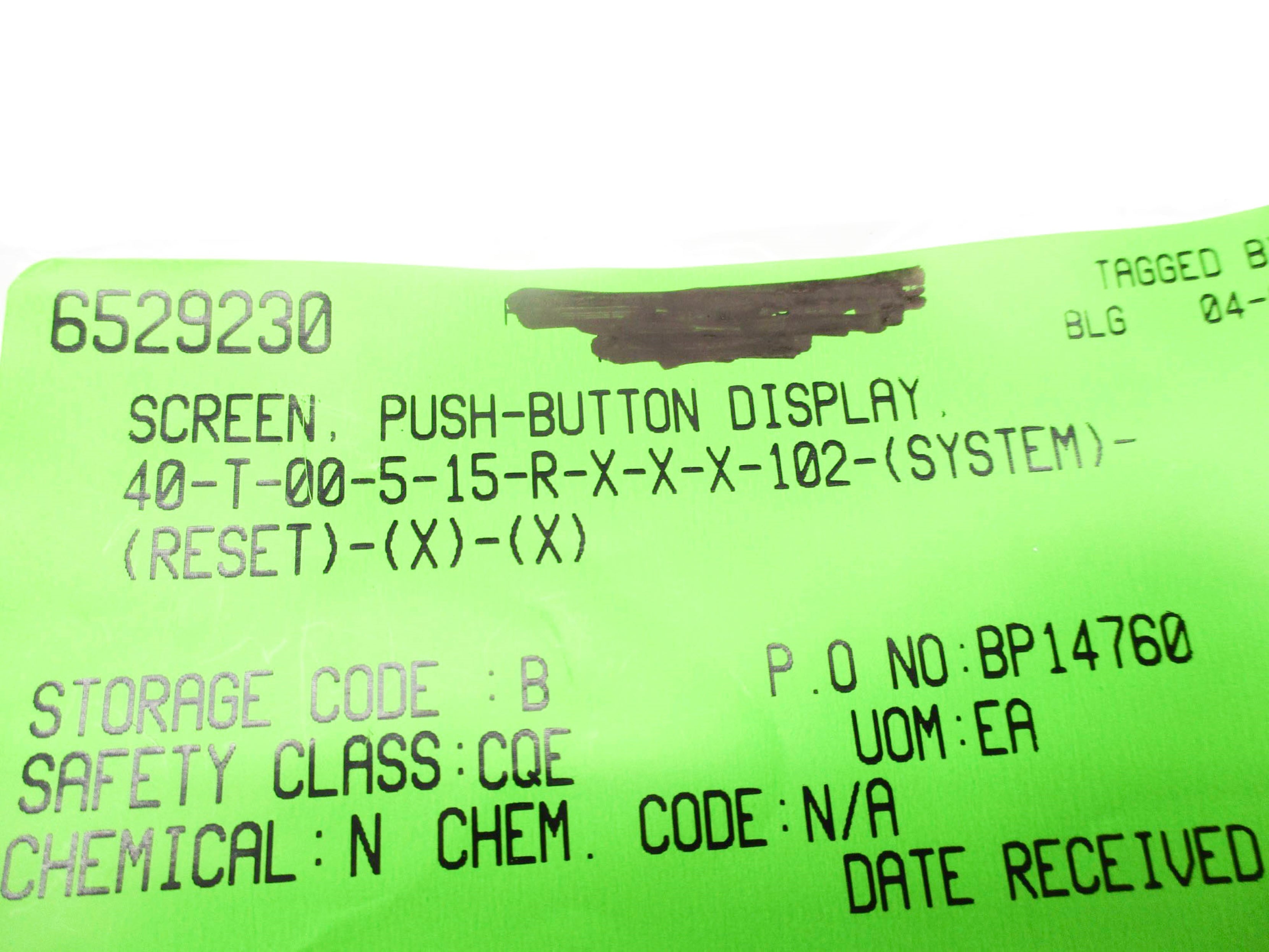 PUSH BUTTON 40-T-00-5-15-R-X-X-X-102 NSNP
