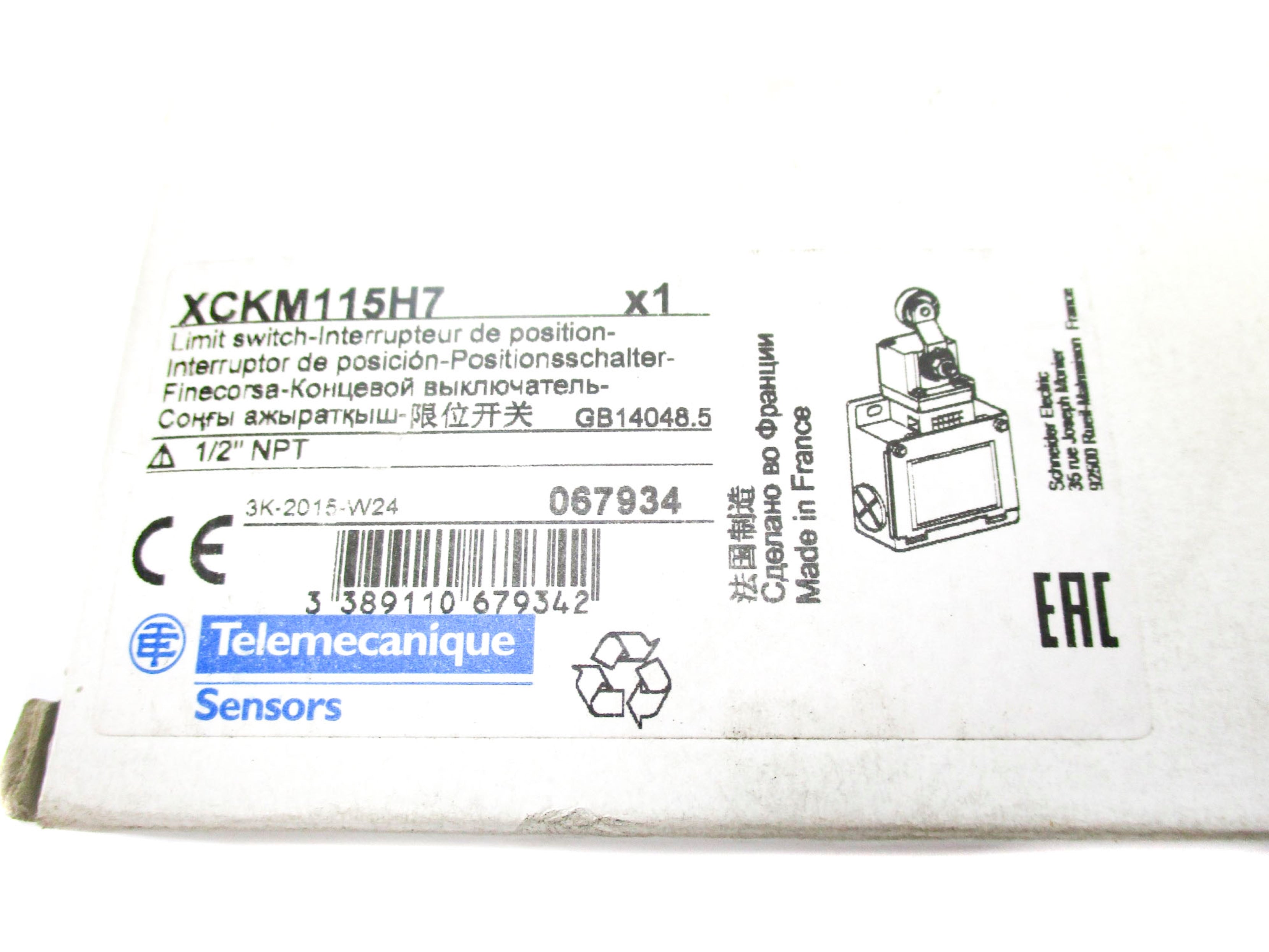 TELEMECANIQUE XCKM115H7 500V 3A (AS PICTURED)NSMP