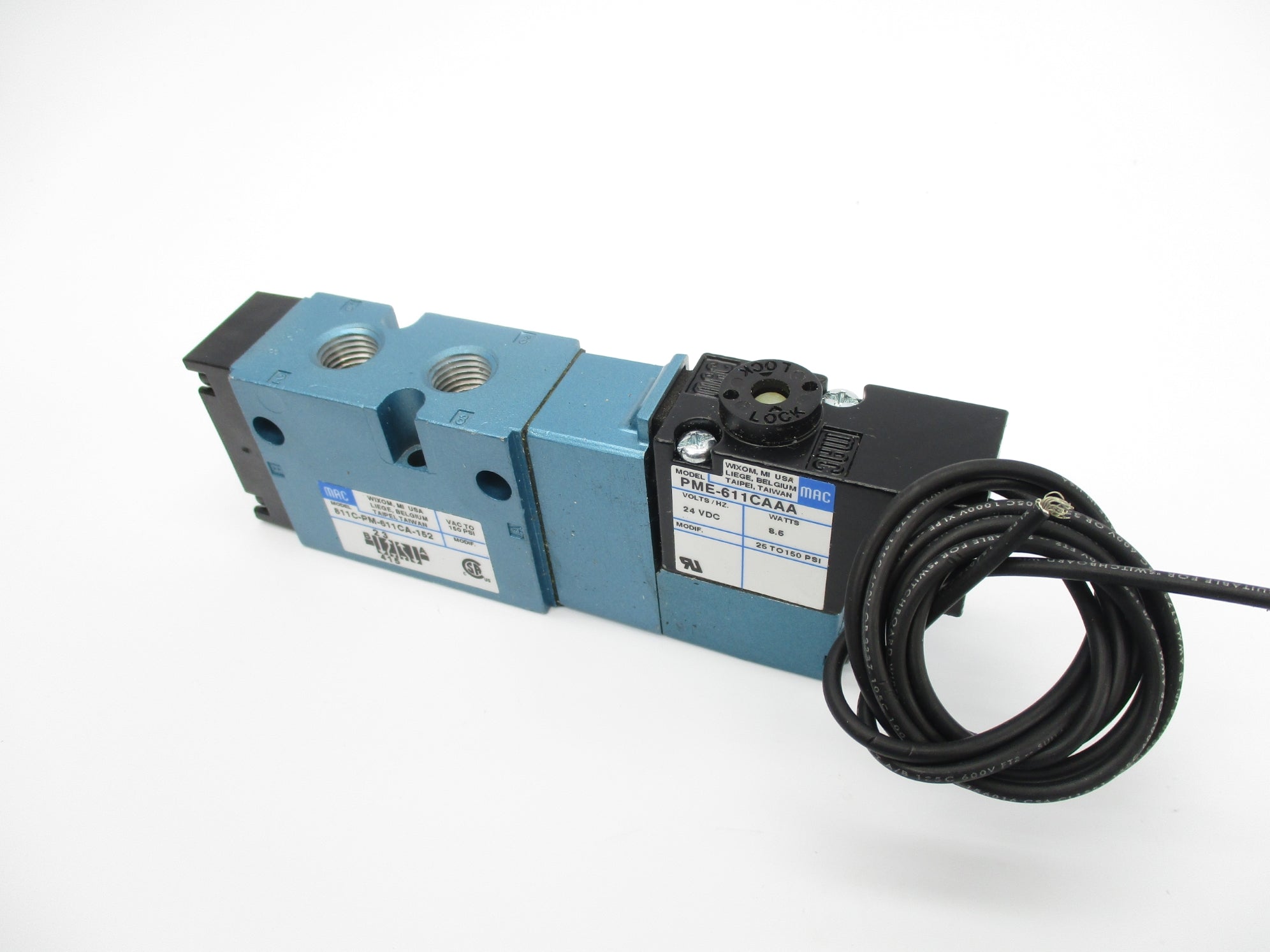 MAC 811C-PM-611CA-152 24VDC 25-150PSI NSNP