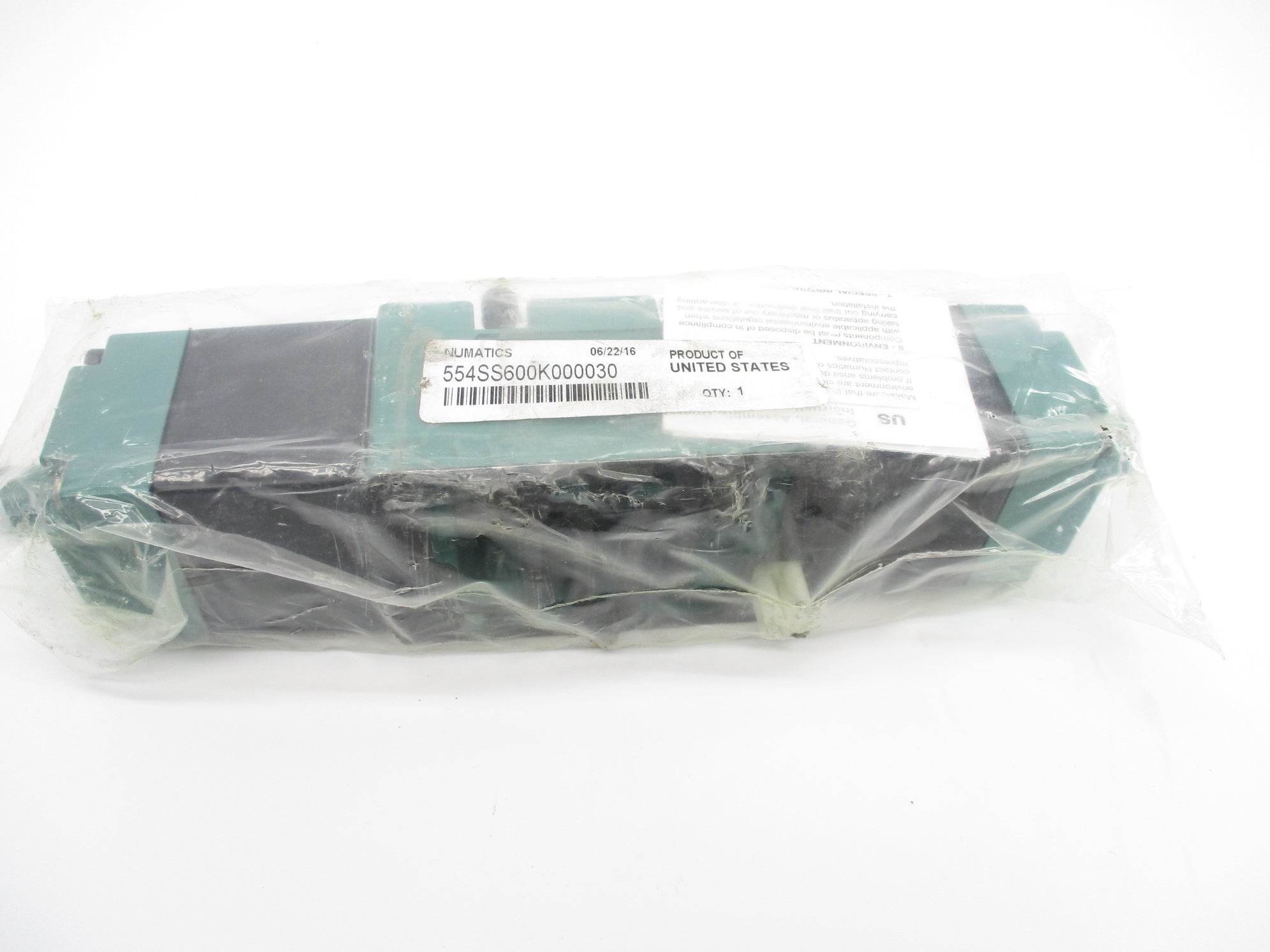 NUMATICS 554SS600K000030 110-120V .30A 150PSI -10-115'F NSMP