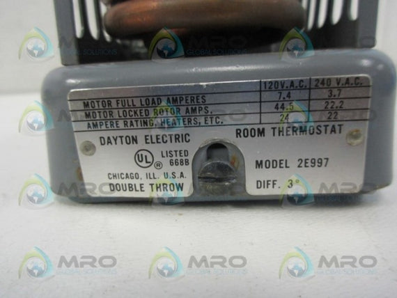 DAYTON 2E997 ROOM THERMOSTAT NSNP