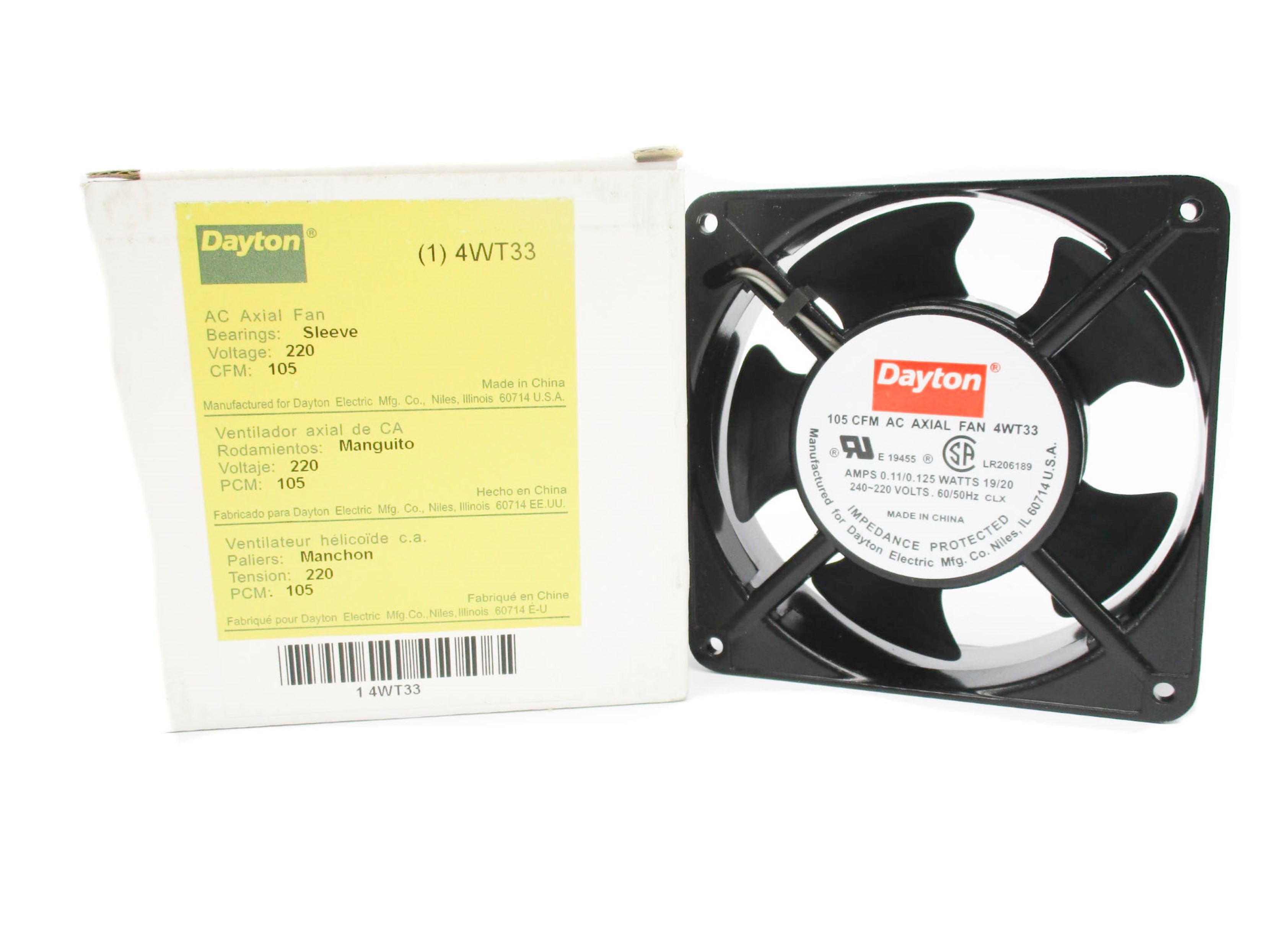 DAYTON 4WT33 220-240V 0.11/0.125A NSMP