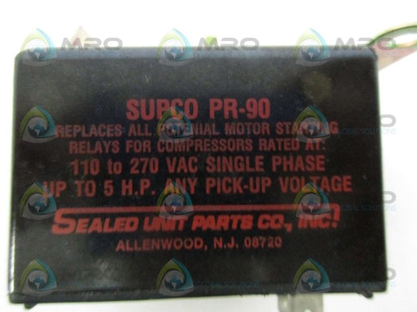 SUPCO PR-90 UNIVERSAL RELAY UNMP