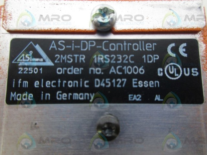 IFM EFECTOR 2MSTR 1RS232C 1DP AS-I-DP- CONTROLLER NSNP