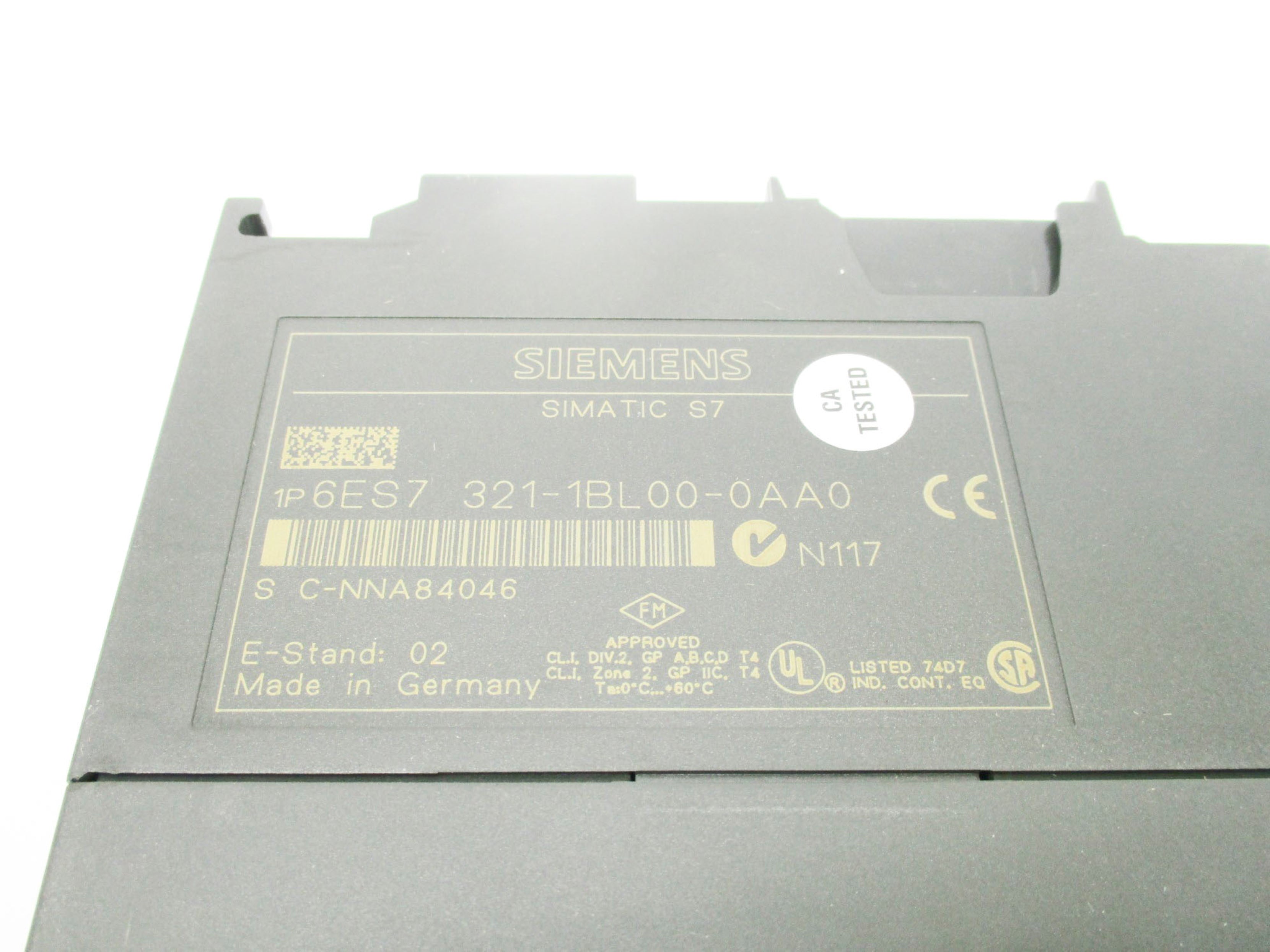 SIEMENS 6ES7321-1BL00-0AA0 24VDC (AS PICTURED) NSNP