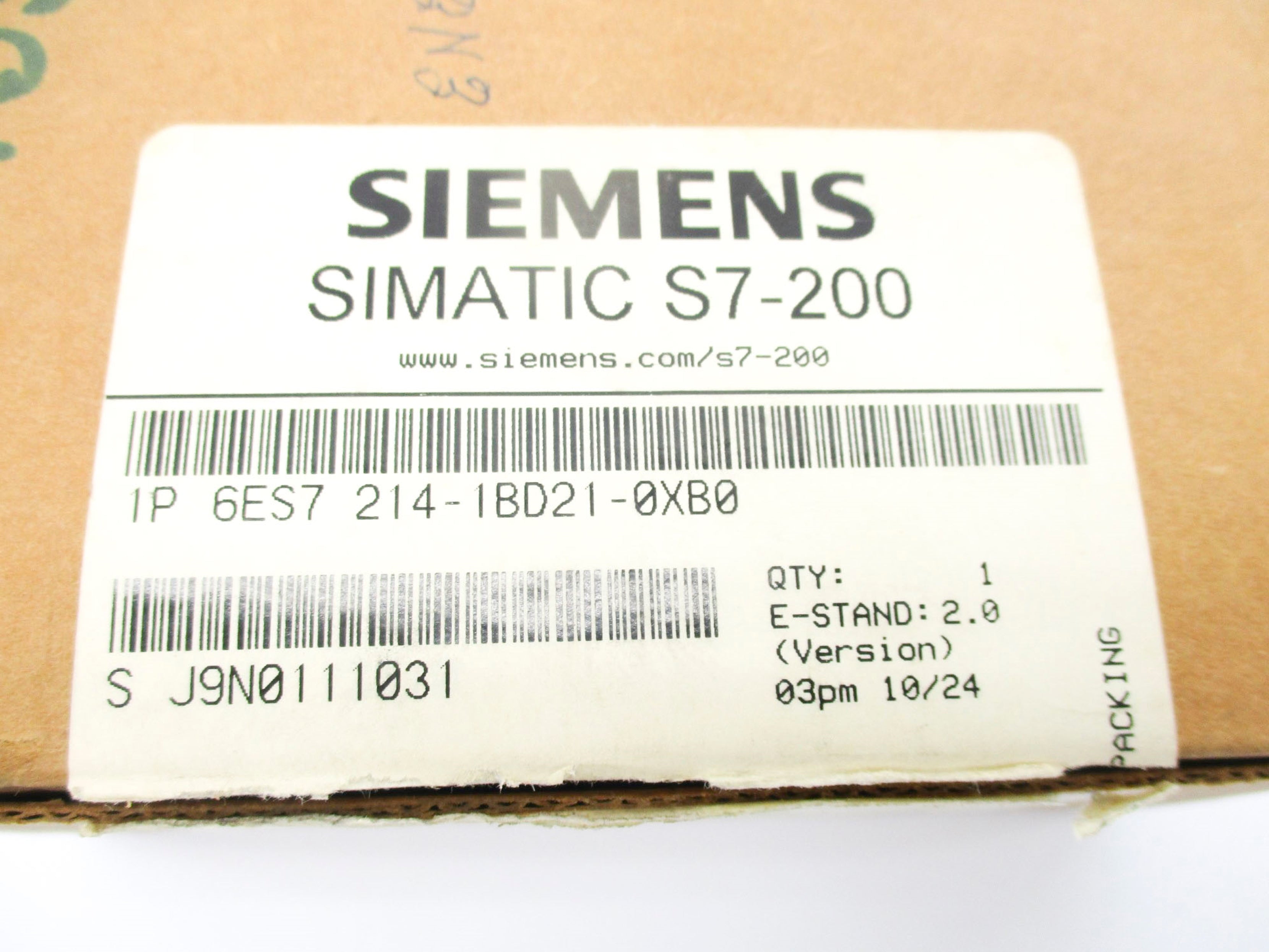 SIEMENS 6ES7214-1BD21-0XB0 NSMP