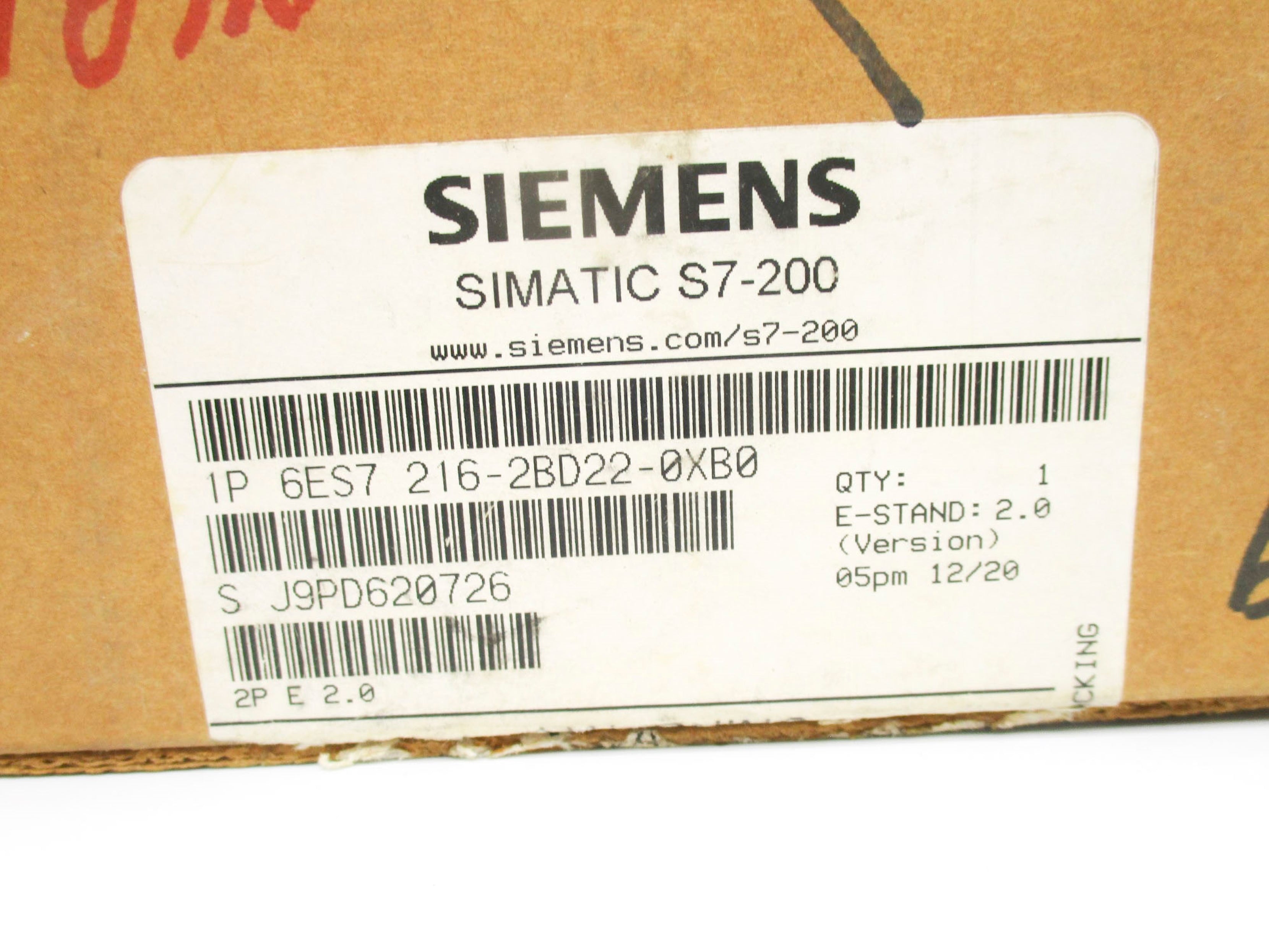 SIEMENS 6ES7216-2BD22-0XB0 NSMP