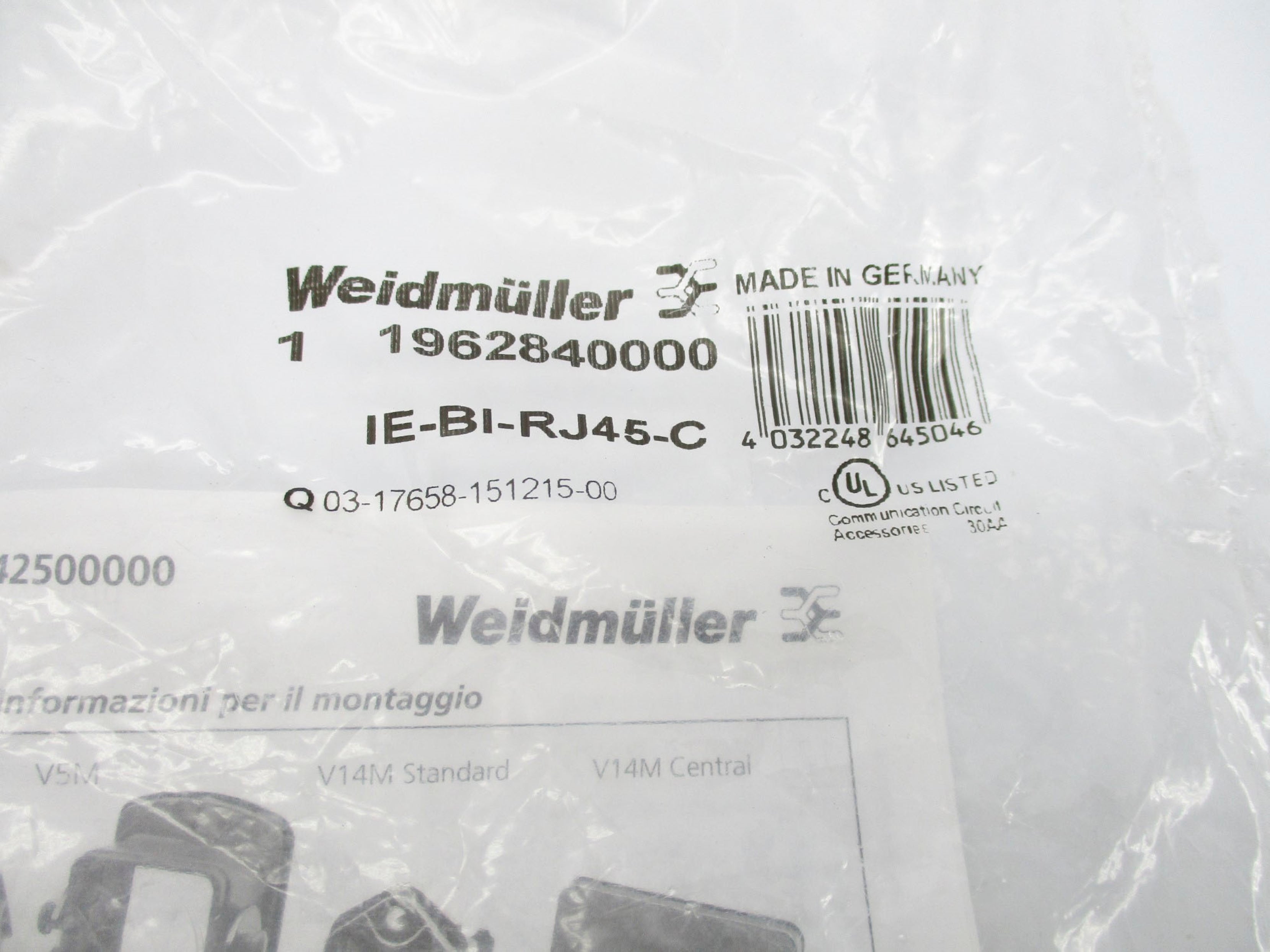 WEIDMULLER 1962840000 NSMP