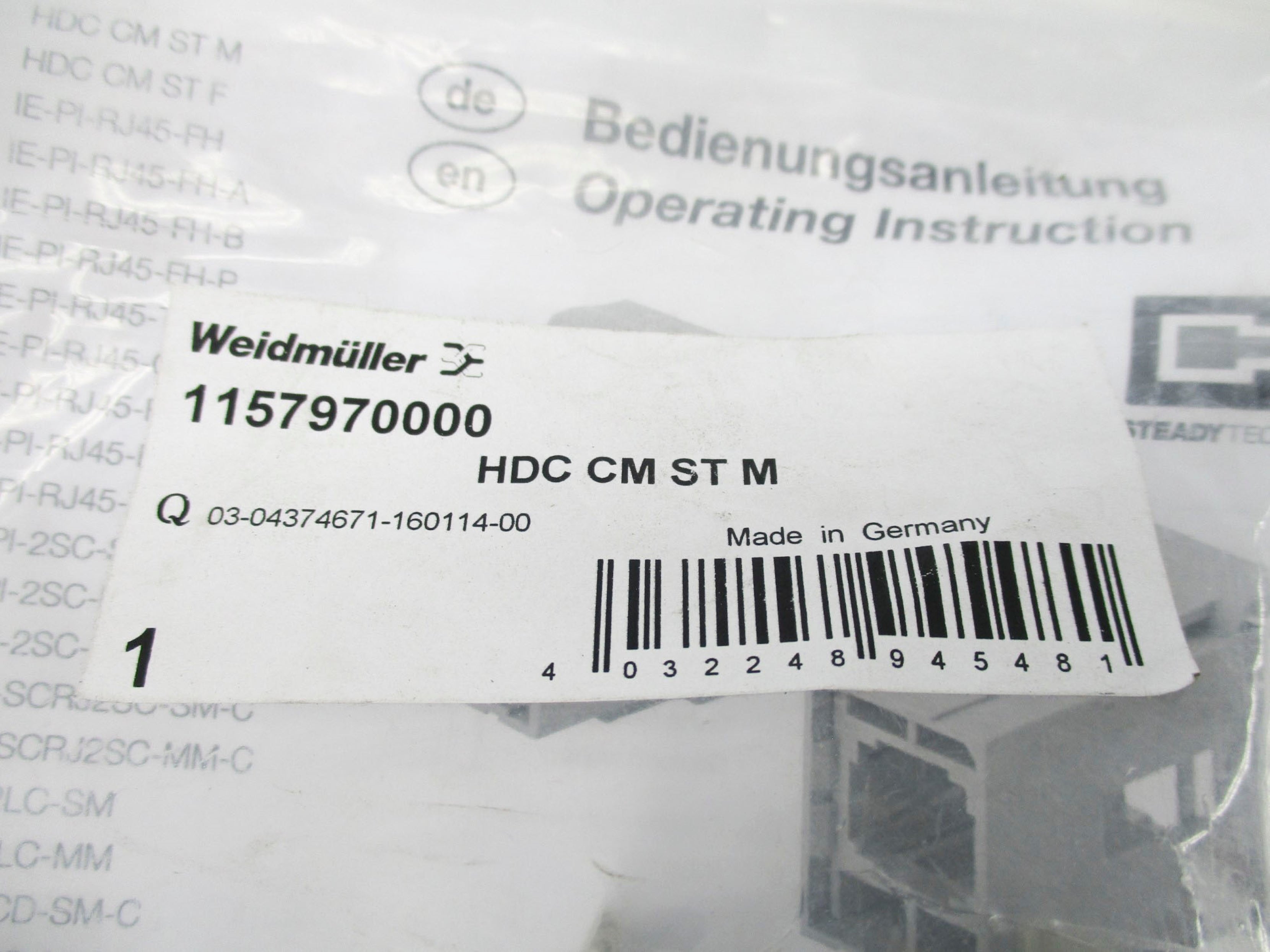 WEIDMULLER 1157970000 NSMP