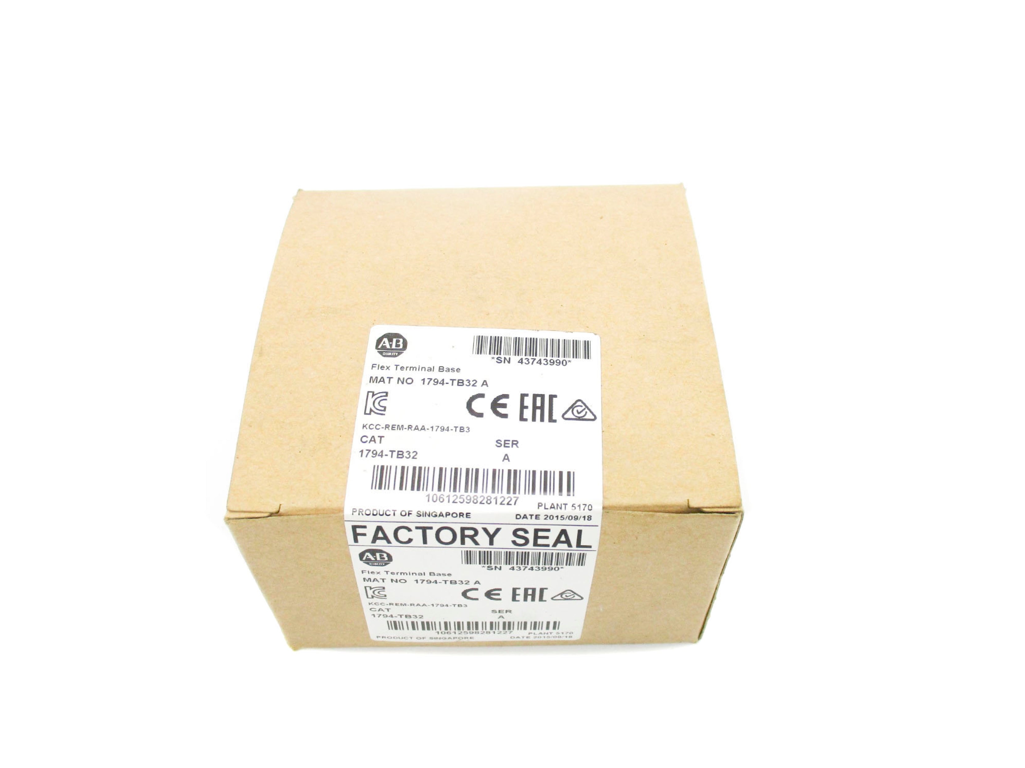 INDUSTRIAL SPARE PART 1794-TB32 SER. A DATE: 2015 NSFS