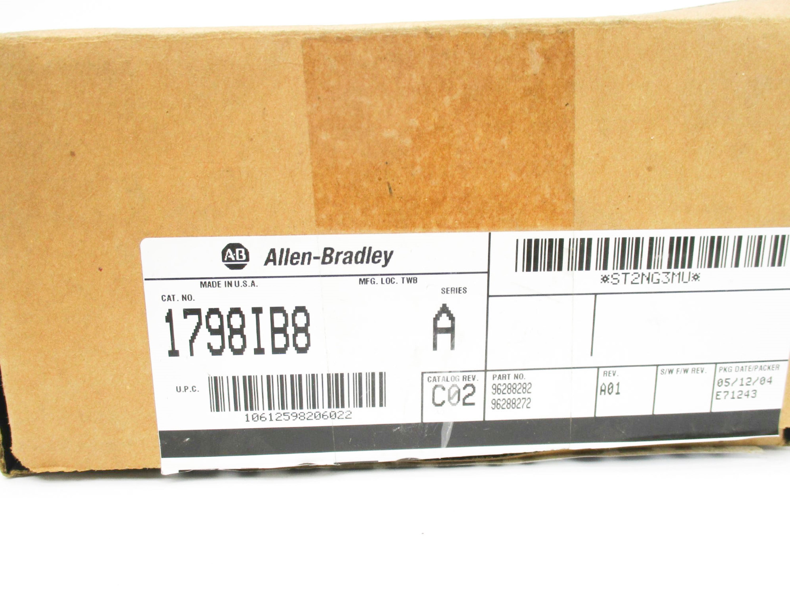 ALLEN BRADLEY 1798IB8 SER. A NSMP