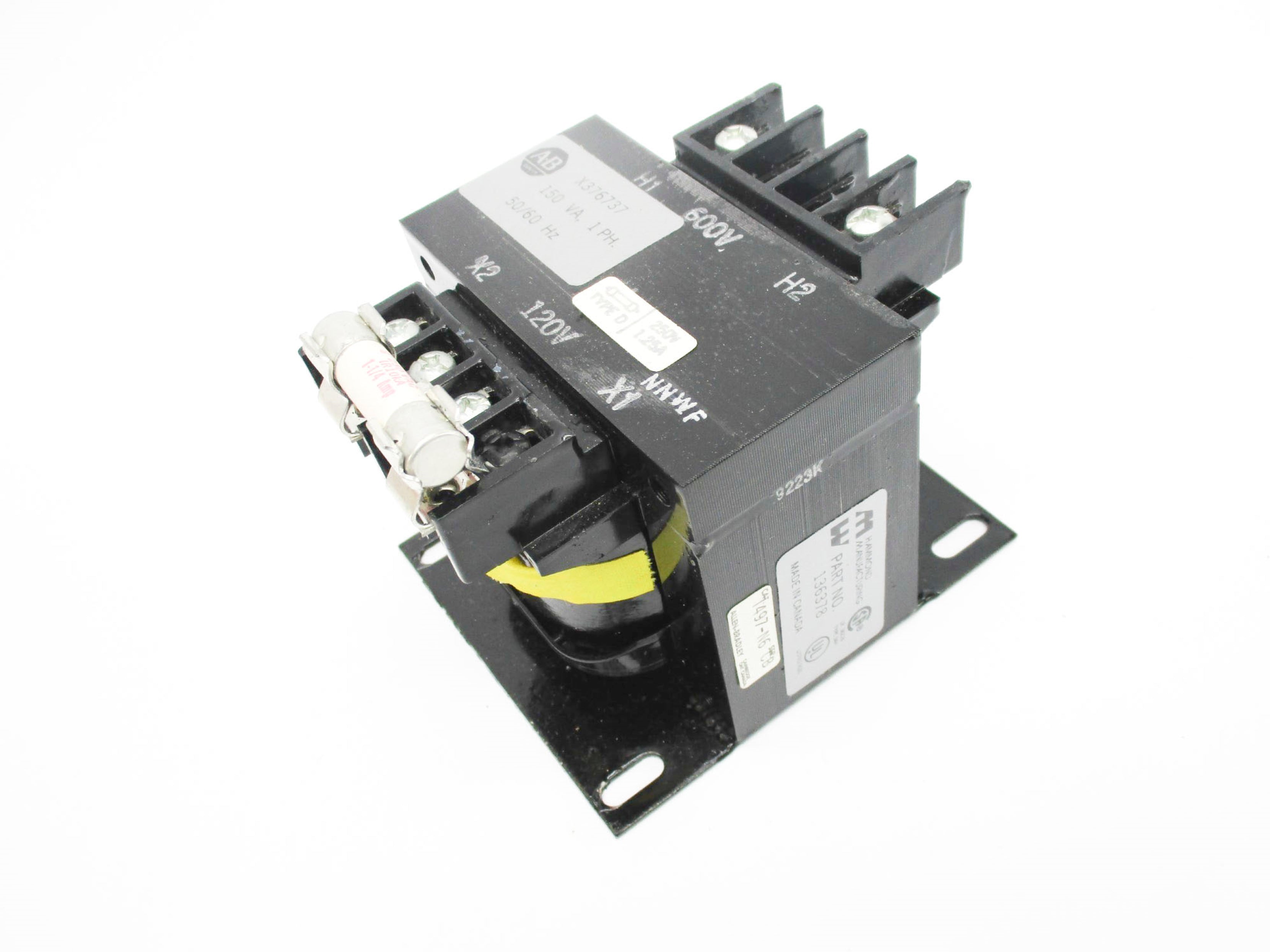 ALLEN BRADLEY 1497-N6 SER. CB 550/600V 150VA (BR/YL) NSMP