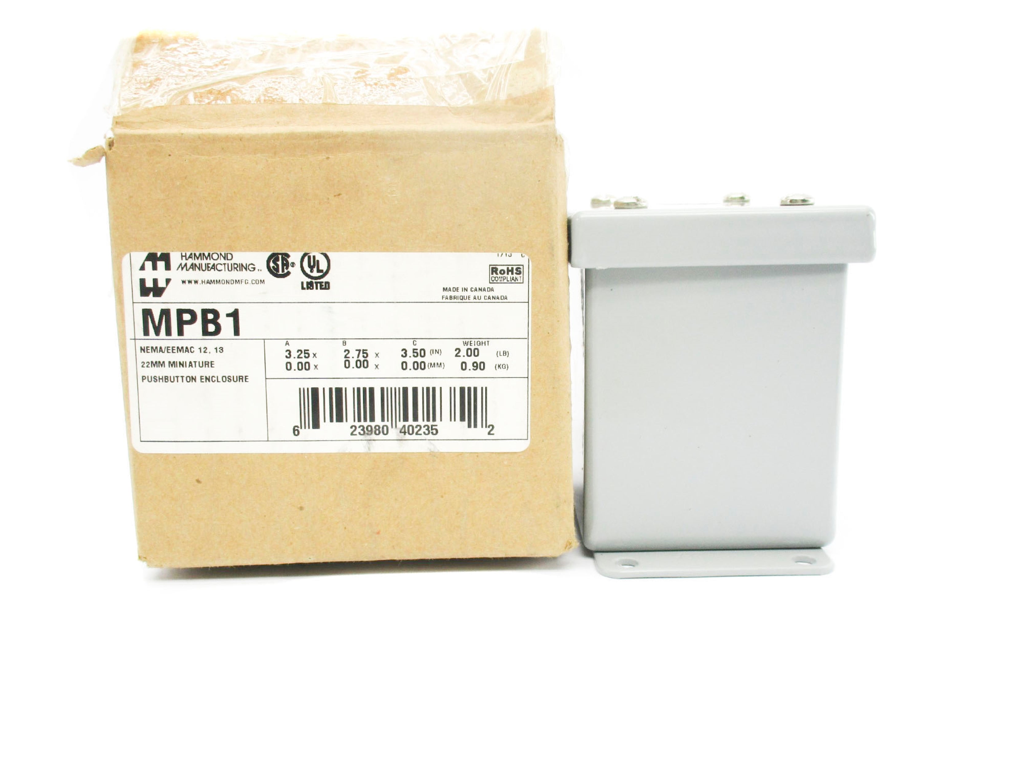 HAMMOND MANUFACTURING MPB1 NSMP