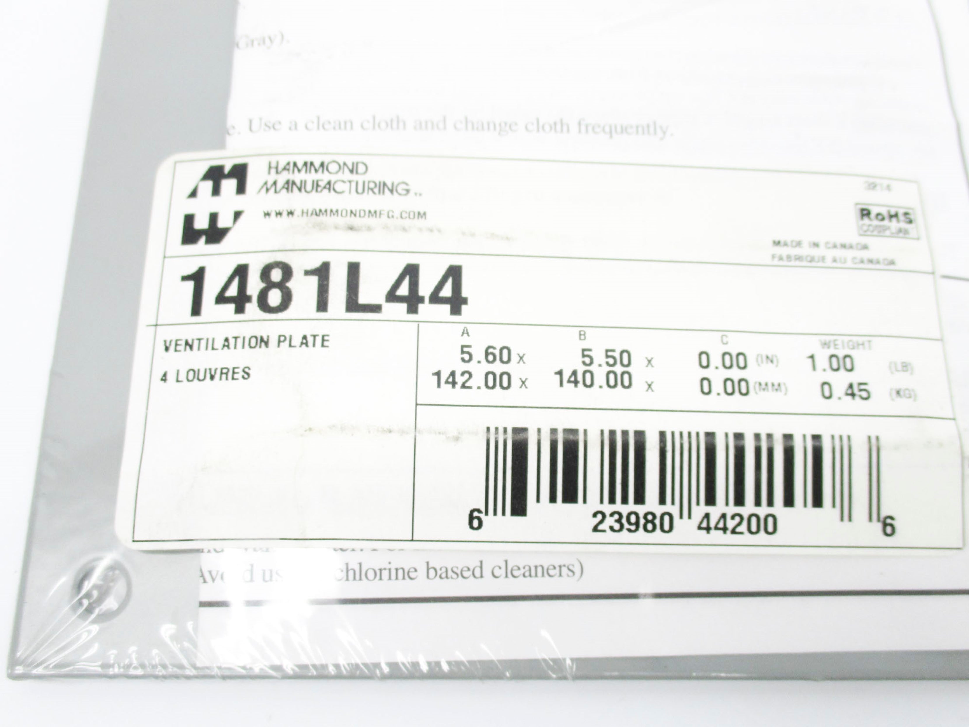 HAMMOND MANUFACTURING 1481L44 NSMP