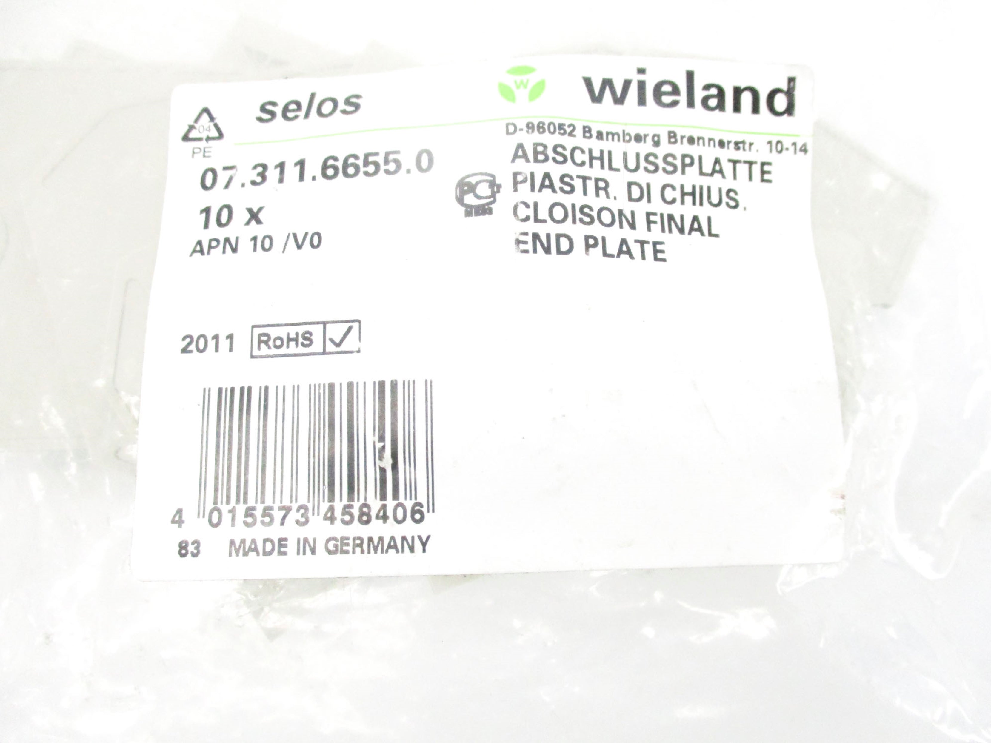 WEILAND 07.311.6655.0 (PKG OF 10) NSMP