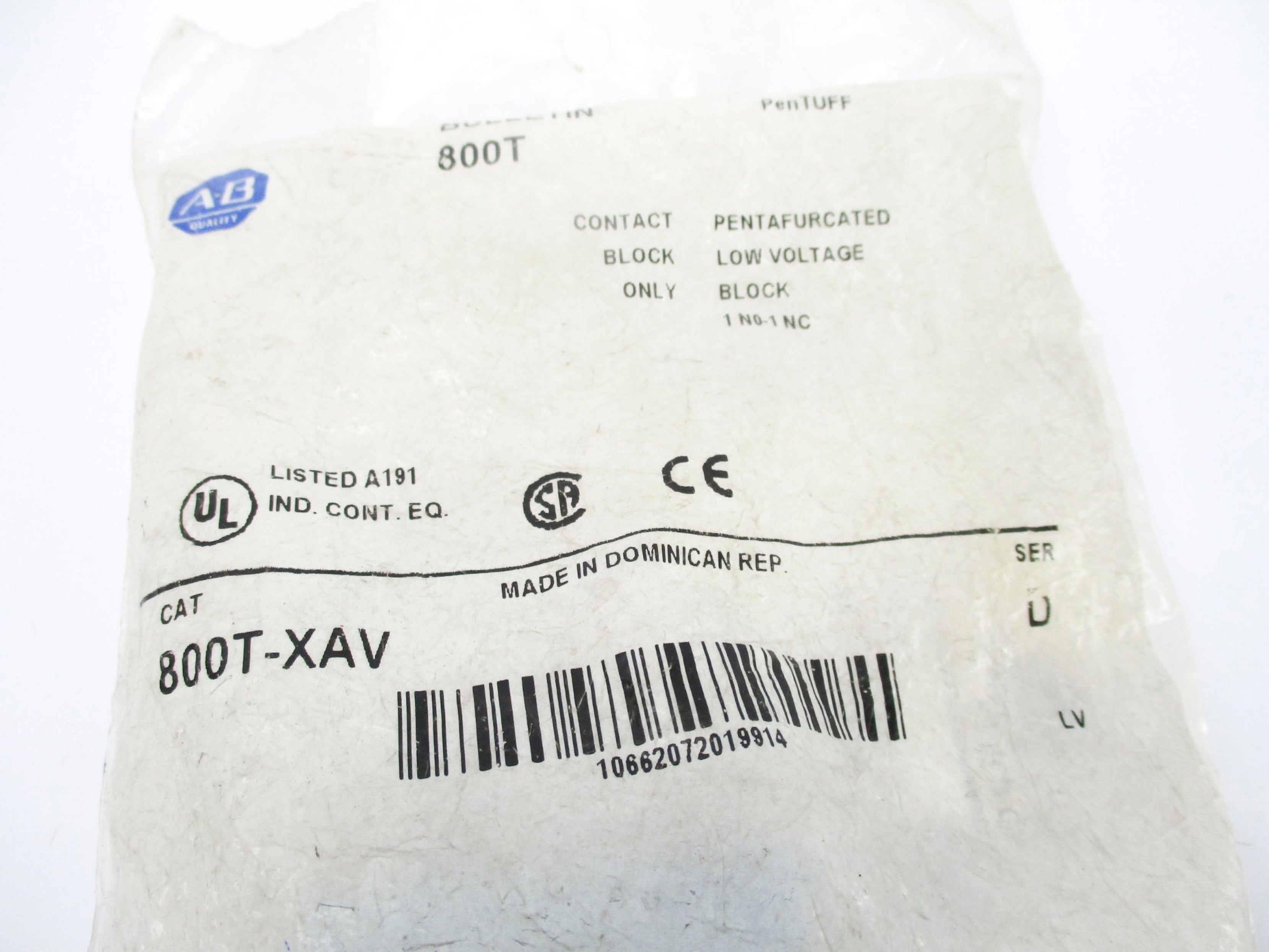 INDUSTRIAL SPARE PART 800T-XAV SER. D NSMP