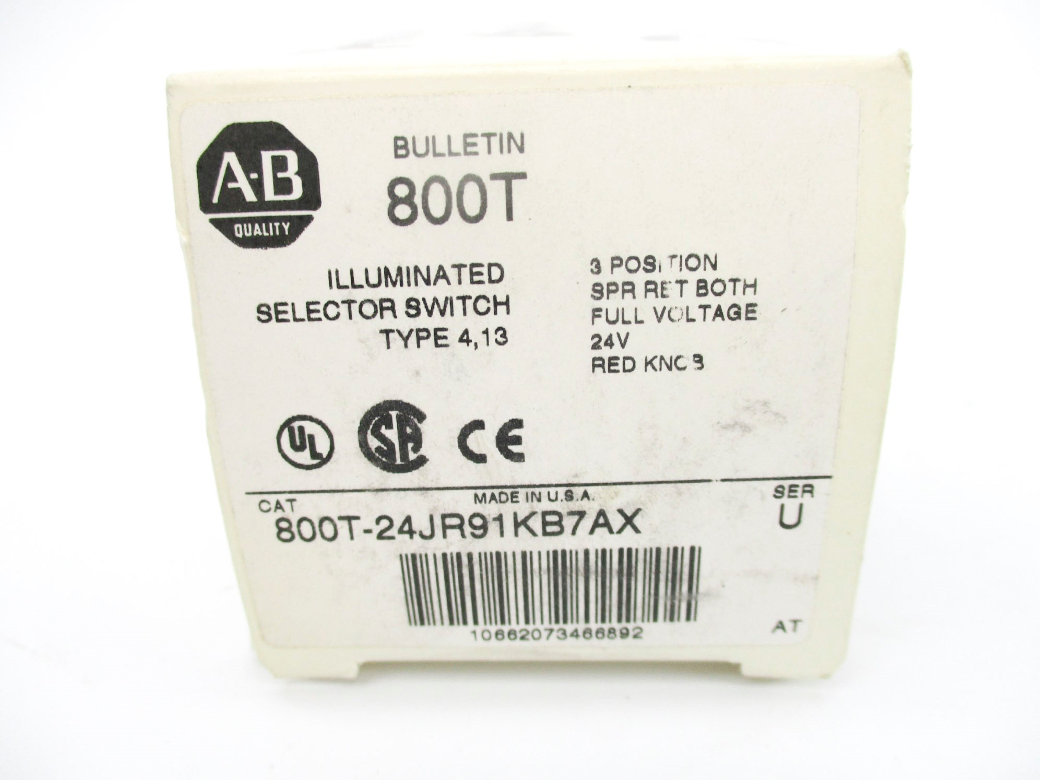 INDUSTRIAL SPARE PART 800T-24JR91KB7AX SER. U (WH) NSMP