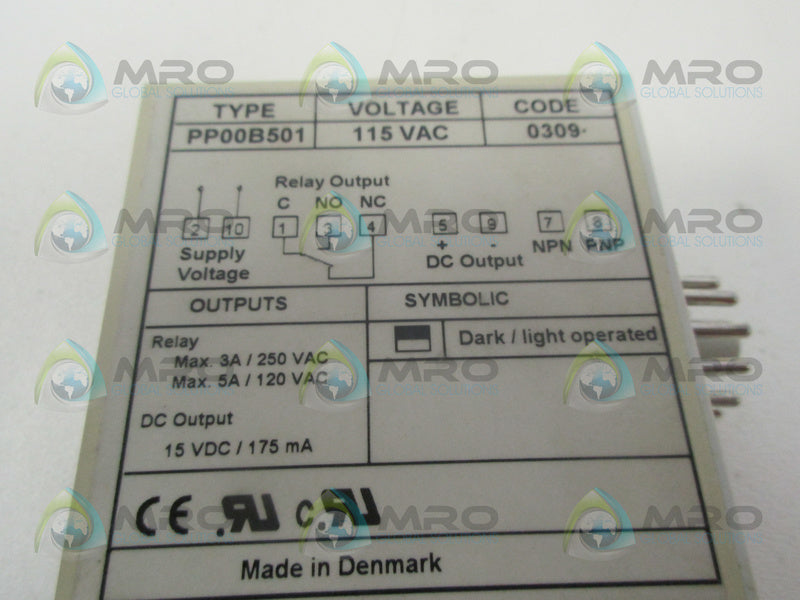 TELCO PP00B501 PHOTO AMPLIFIER NSMP