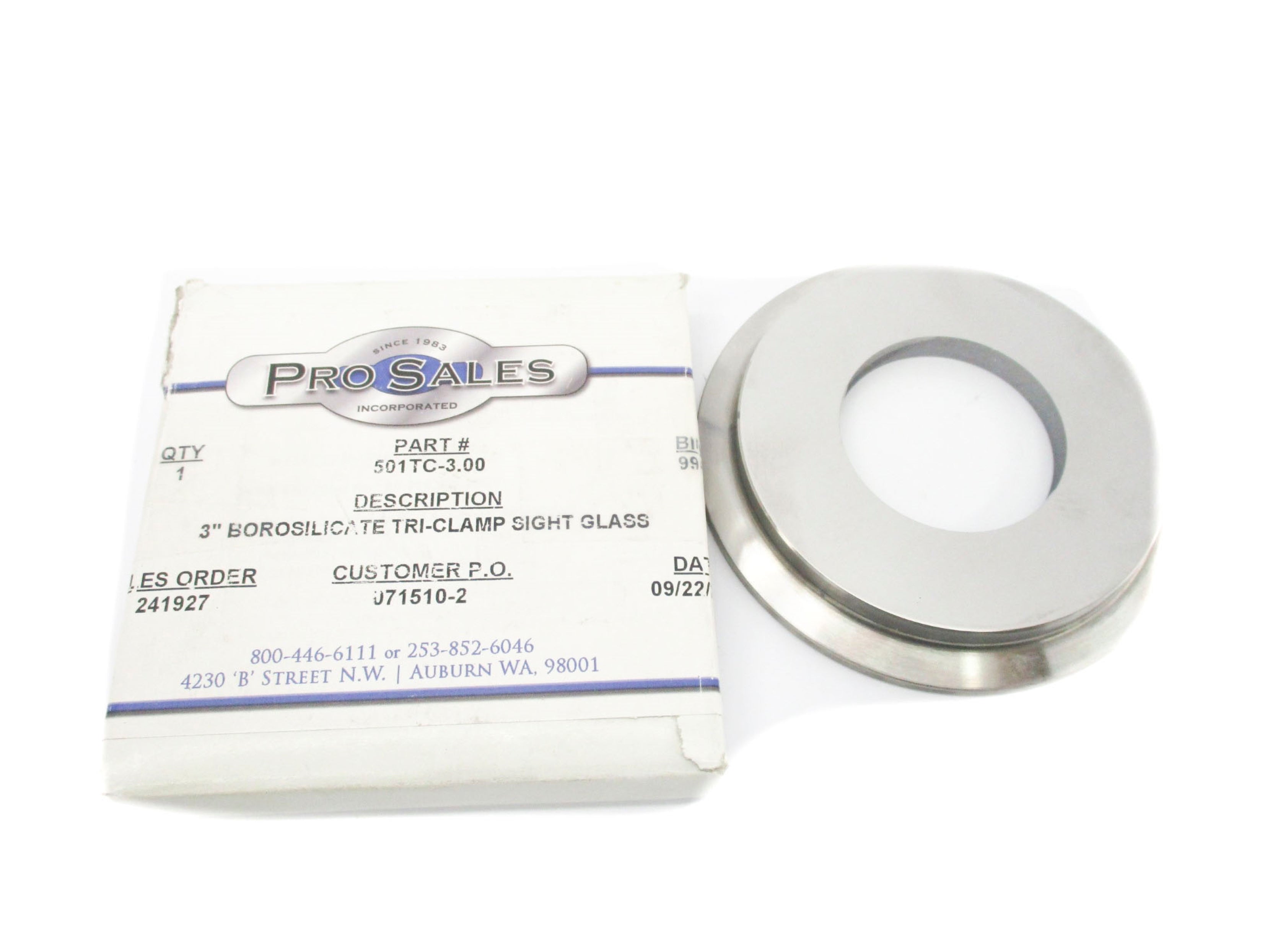 SIGHT GLASS 501TC-3.00 NSMP
