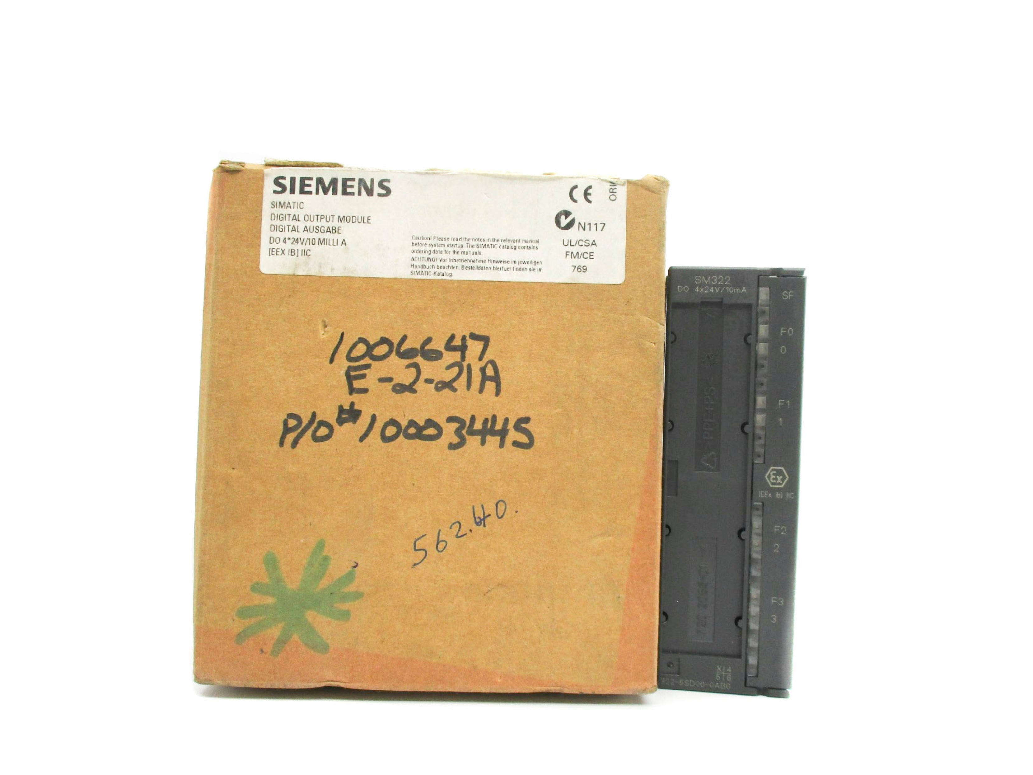 SIEMENS 6ES7322-5SD00-0AB0 NSMP