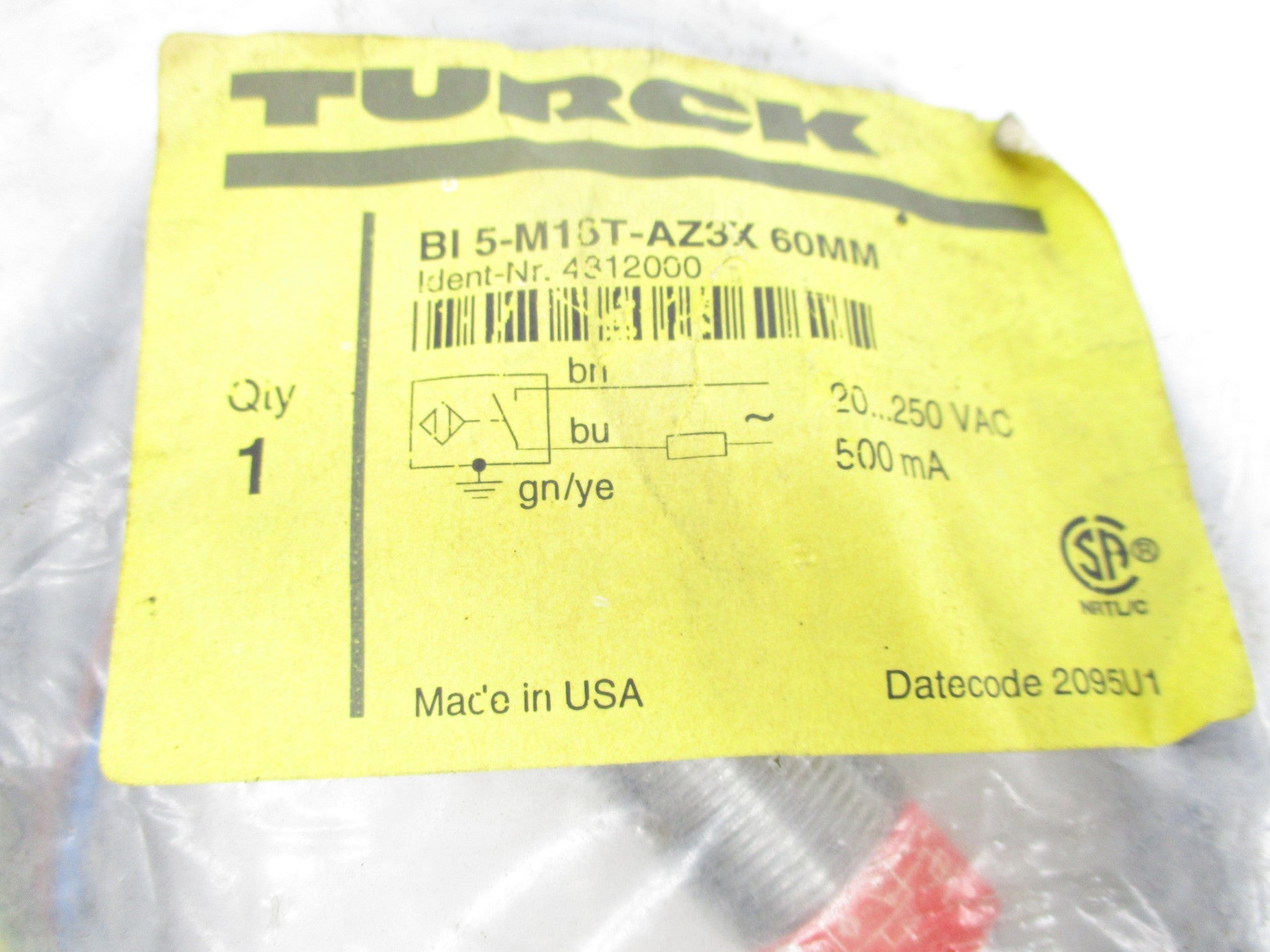 TURCK BI5-M18T-AZ3X60MM NSMP