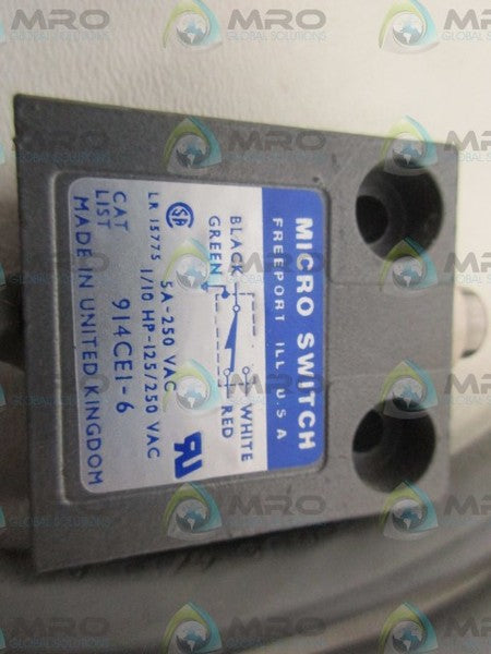 MICRO SWITCH 914CEI-6 SWITCH UNMP
