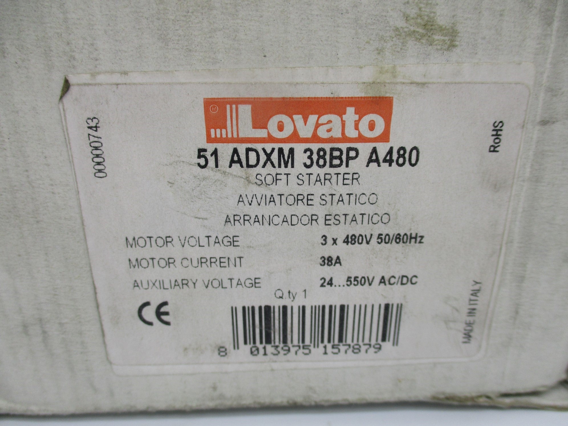 LOVATO 51ADXM38BPA480 NSMP
