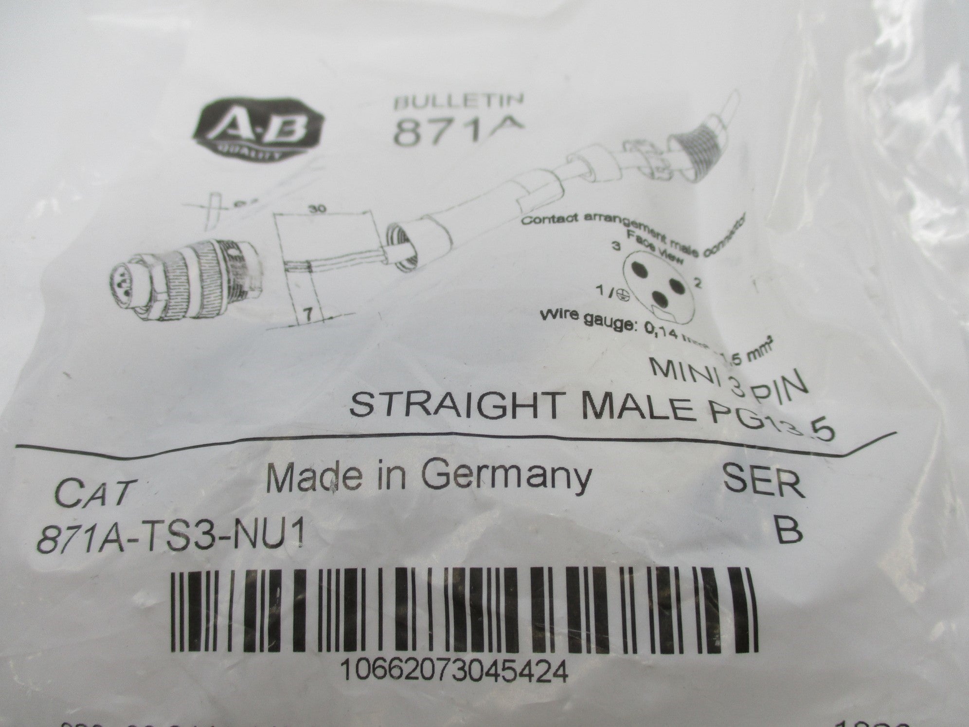 INDUSTRIAL SPARE PART 871A-TS3-NU1 SER. B NSMP