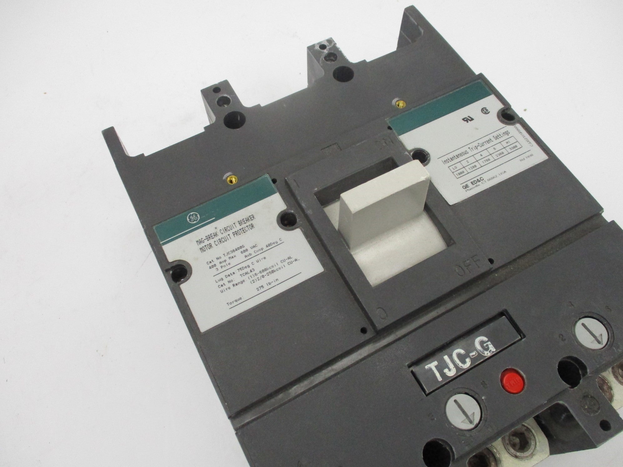 GENERAL ELECTRIC TJC36400G 400A 600VAC NSMP