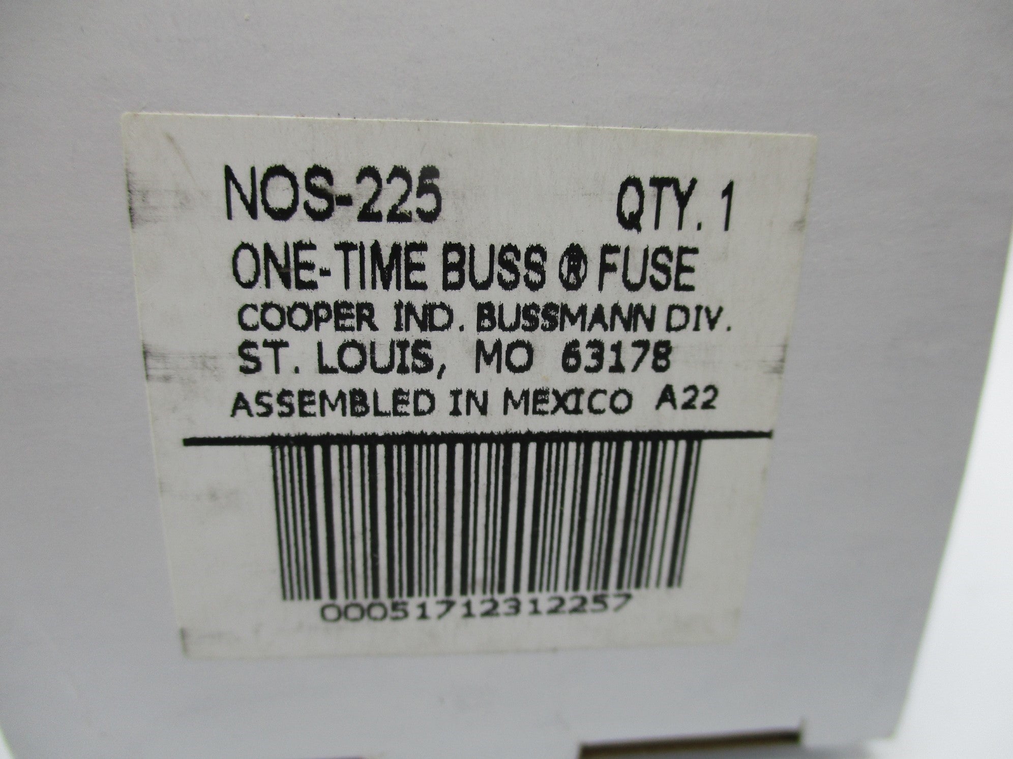 BUSSMANN NOS-225 NSMP