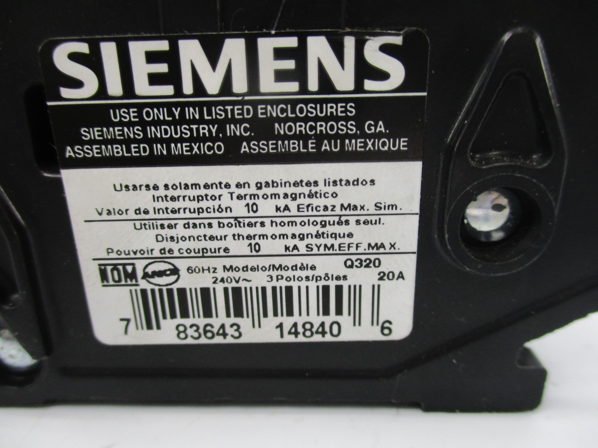 SIEMENS Q320 240V 20A NSNP