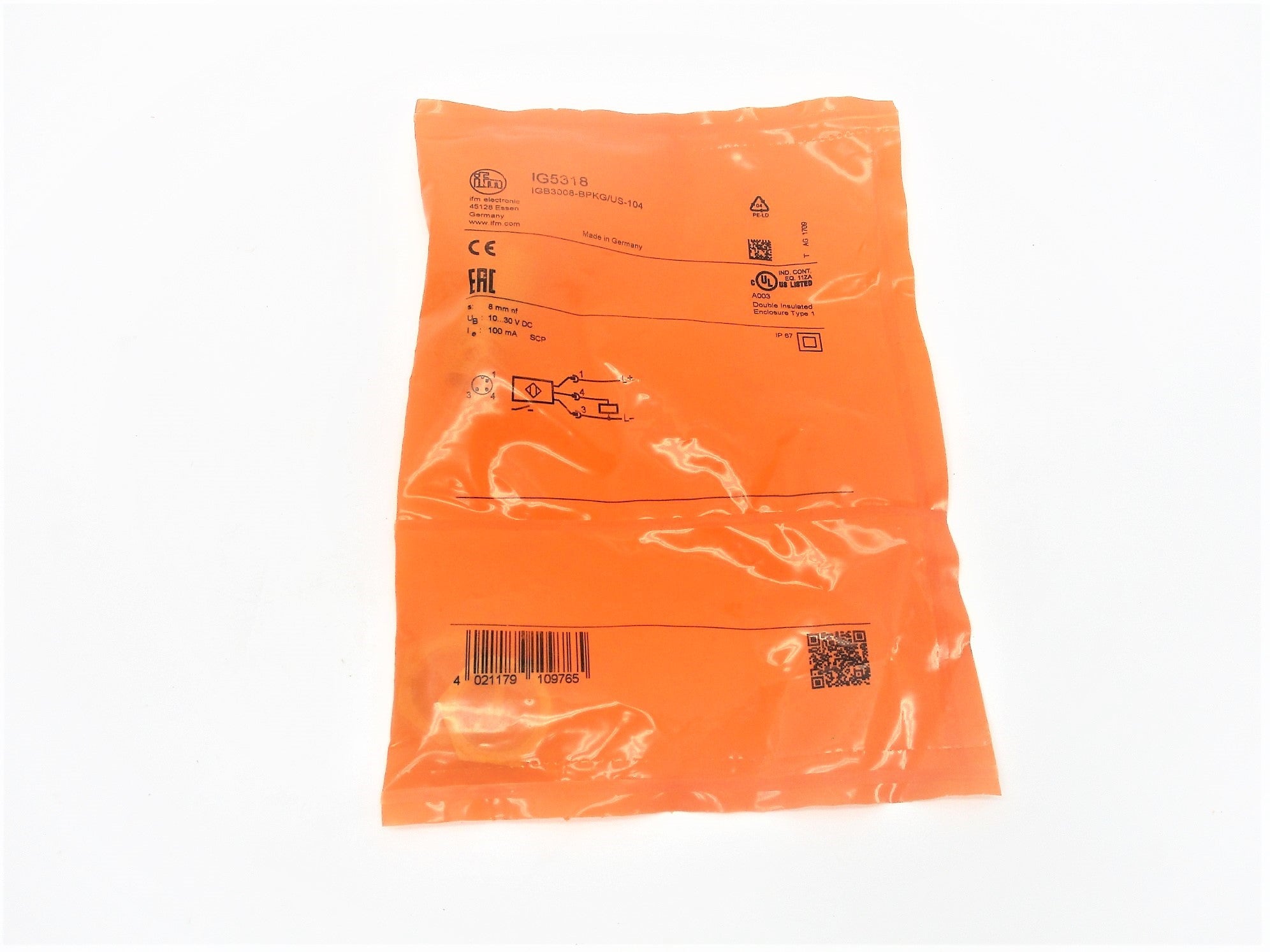 IFM ELECTRIC IGB3008-BPKG/US-104 IG5318 10-30VDC NSMP