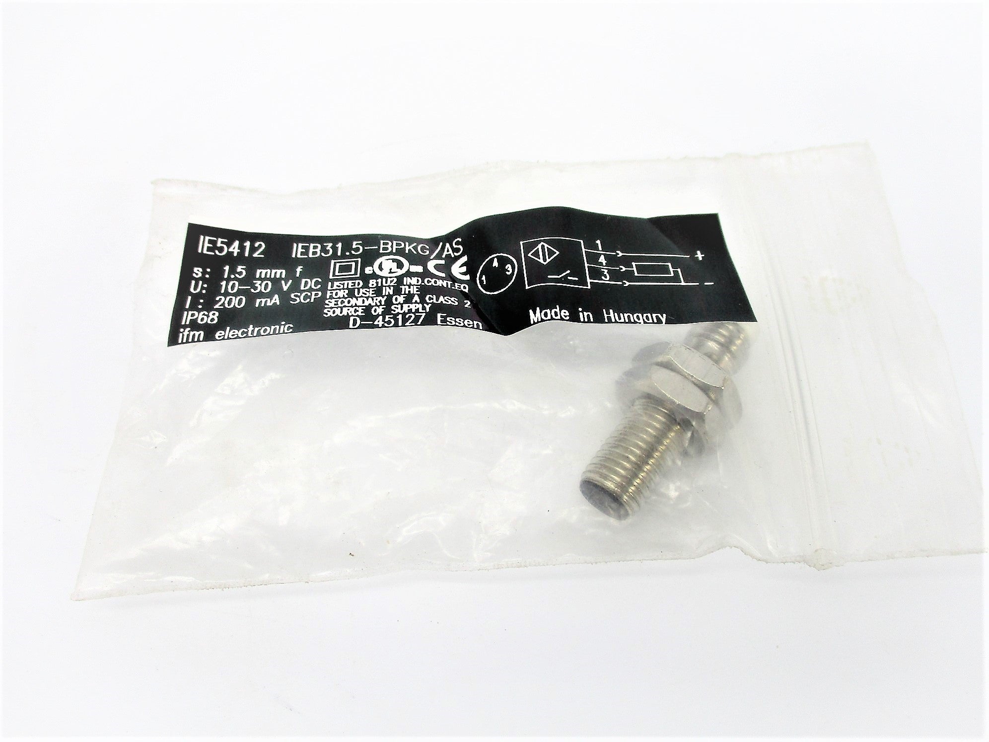 IFM EFECTOR IE5412 IEB31.5-BPKG/AS NSMP