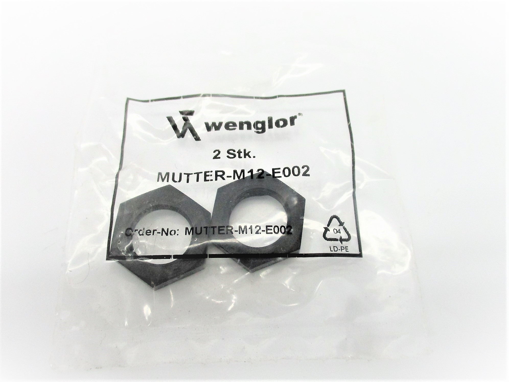 WENGLOR MUTTER-M12-E002 (PKG OF 2) NSMP