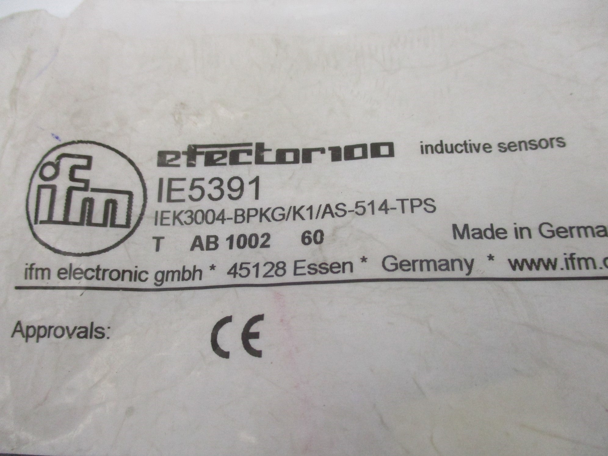 IFM EFECTOR IE5391 NSMP