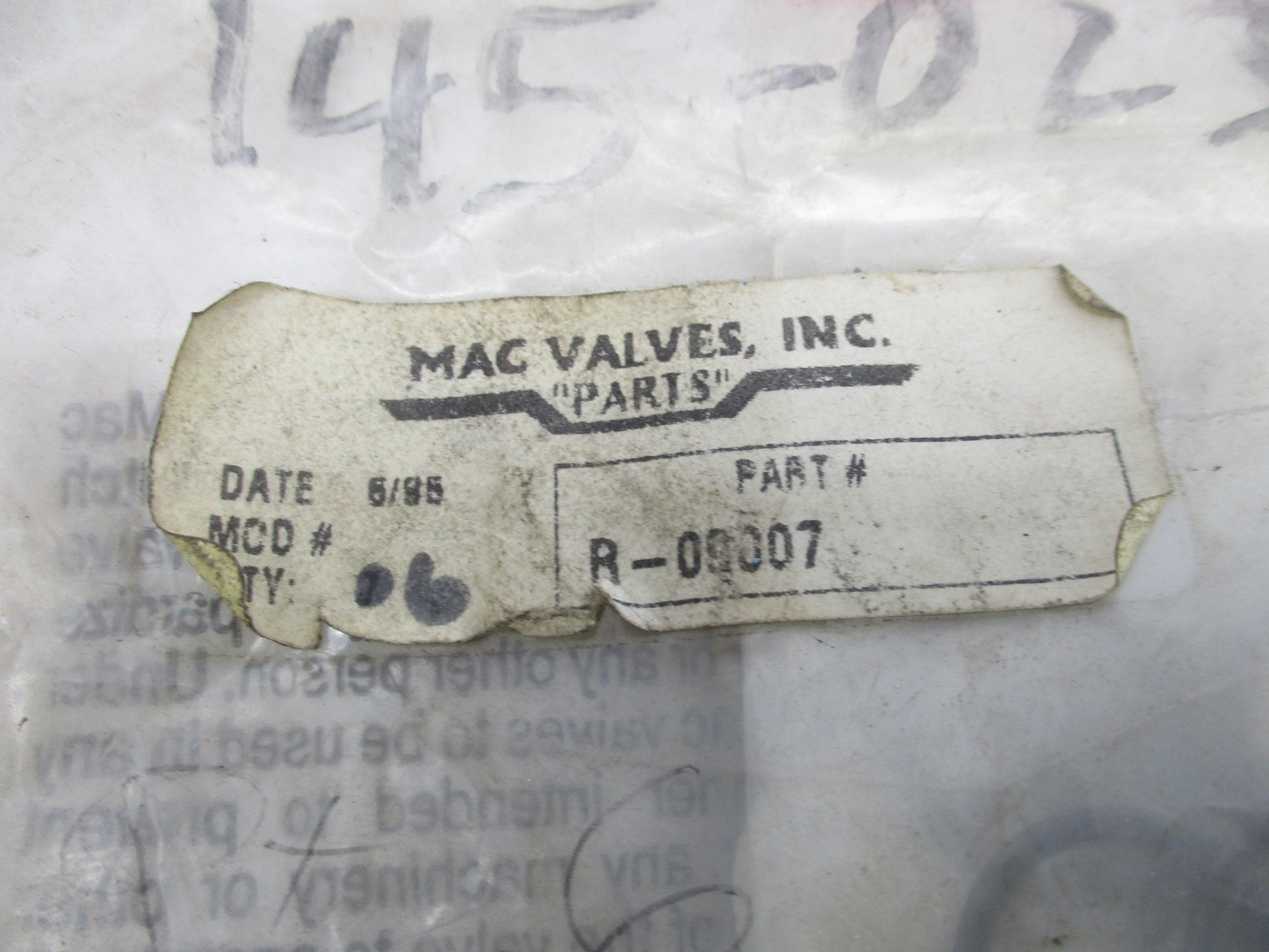 MAC VALVES R-09007 NSMP