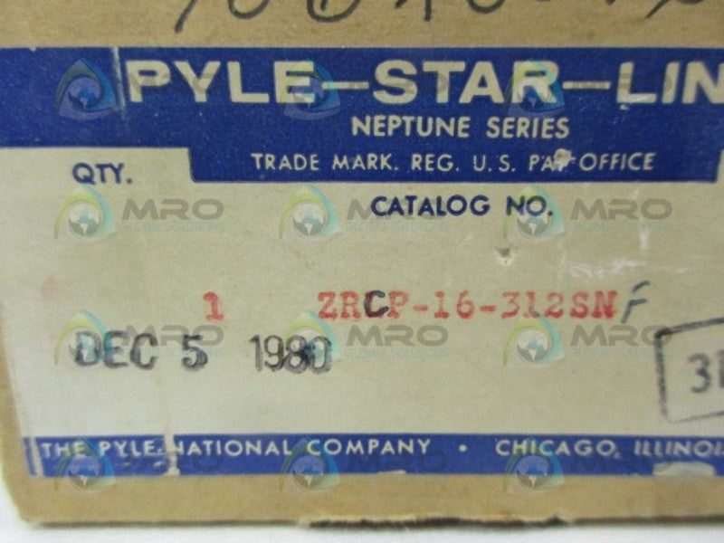 PYLE-STAR-LINE ZRCP-16-312SN CONNECTOR NSMP