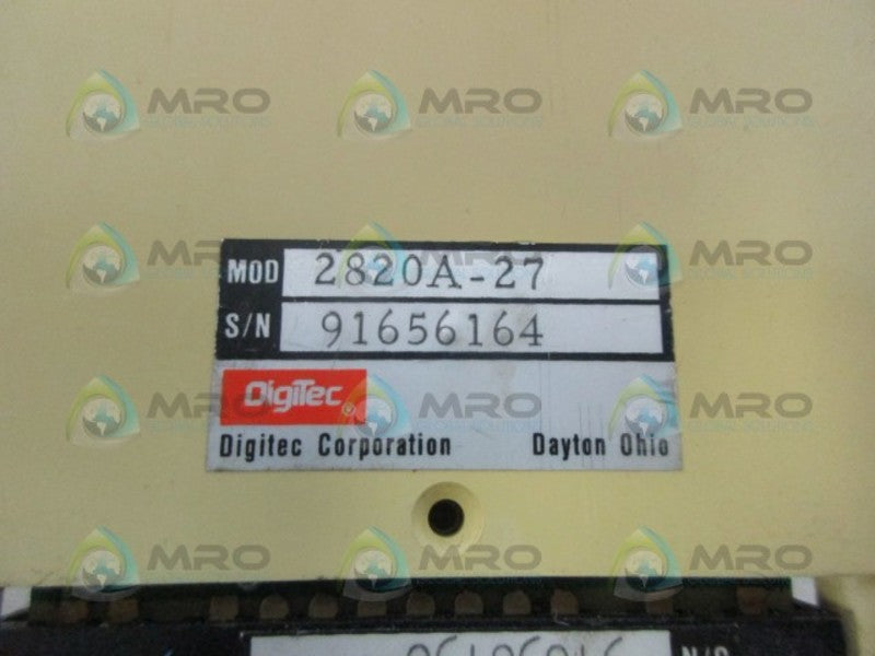 DIGITEC 28280A-27 DIGITAL PANEL METER UNMP