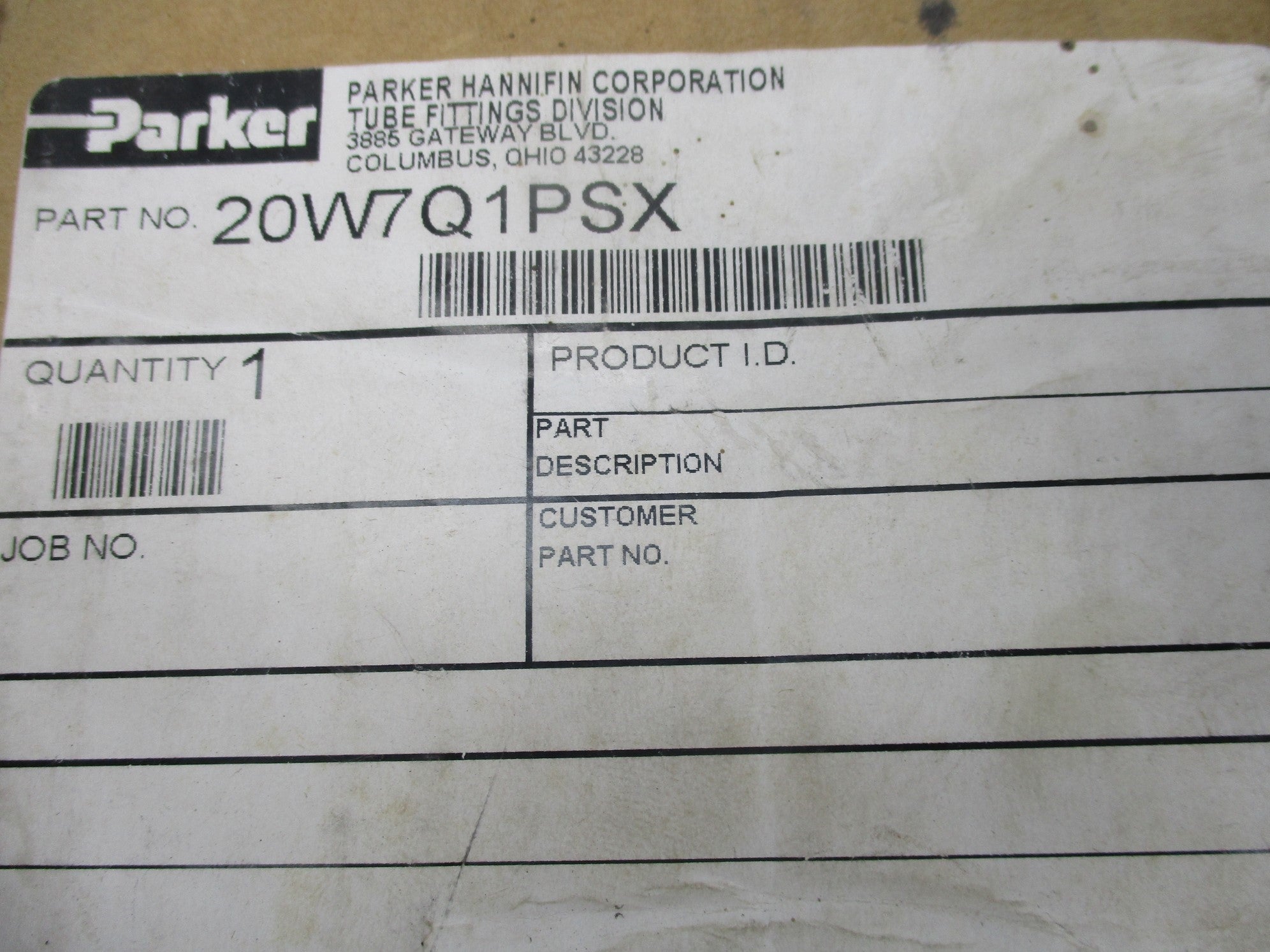PARKER 20W7Q1PSX NSMP