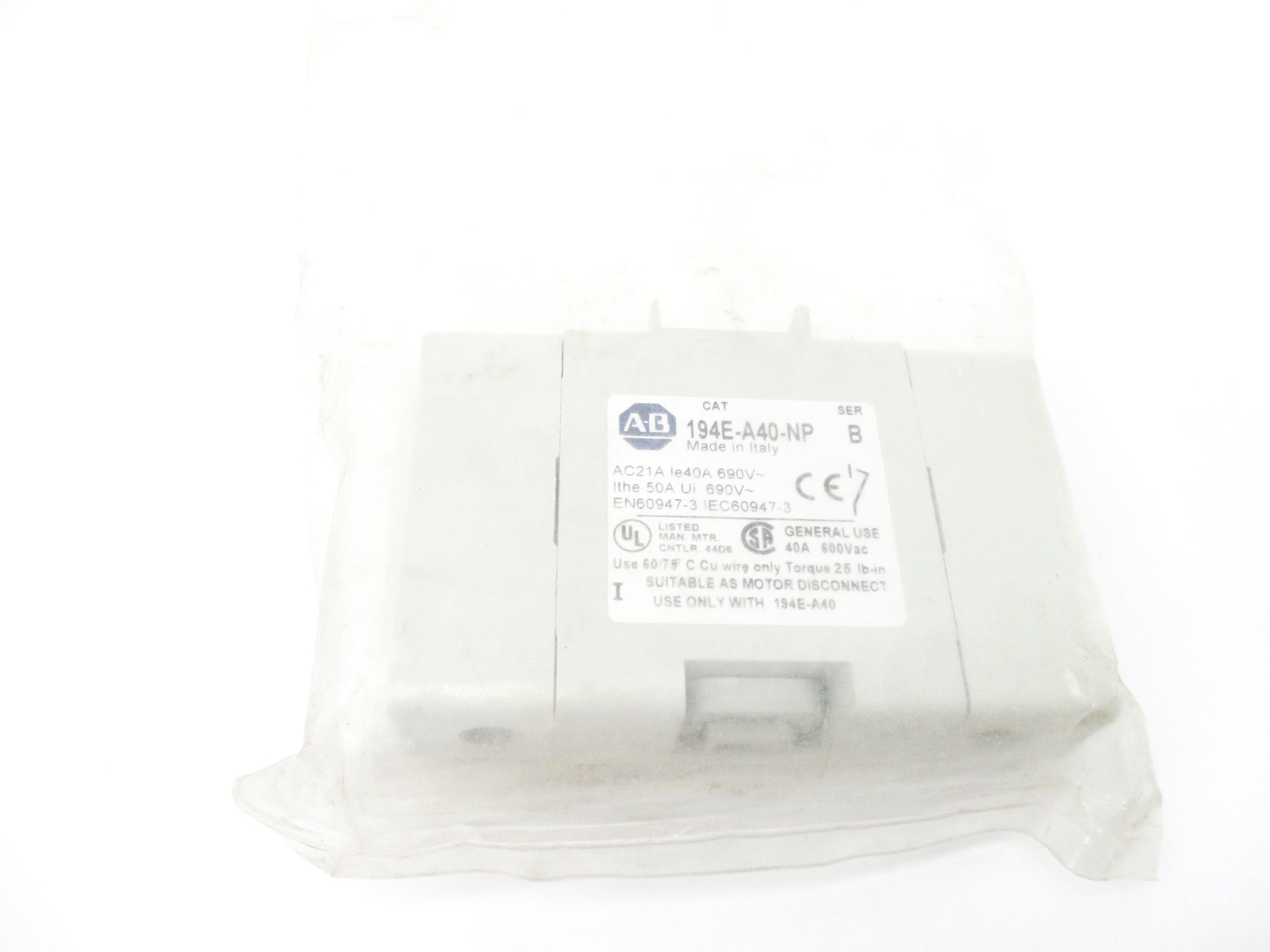 INDUSTRIAL SPARE PART 194E-A40-NP SER. B NSMP