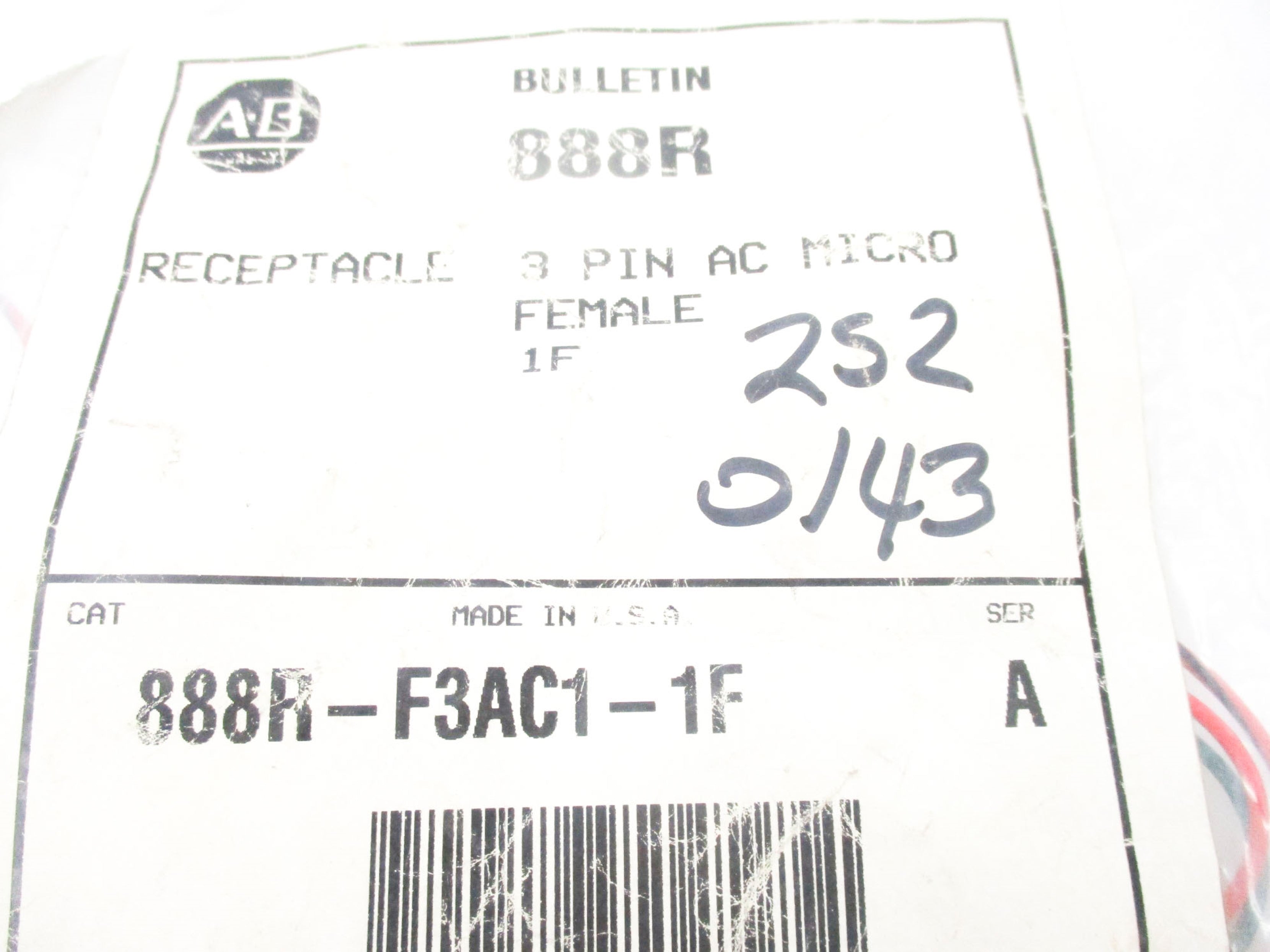 INDUSTRIAL SPARE PART 888R-F3AC1-1F SER. A NSMP