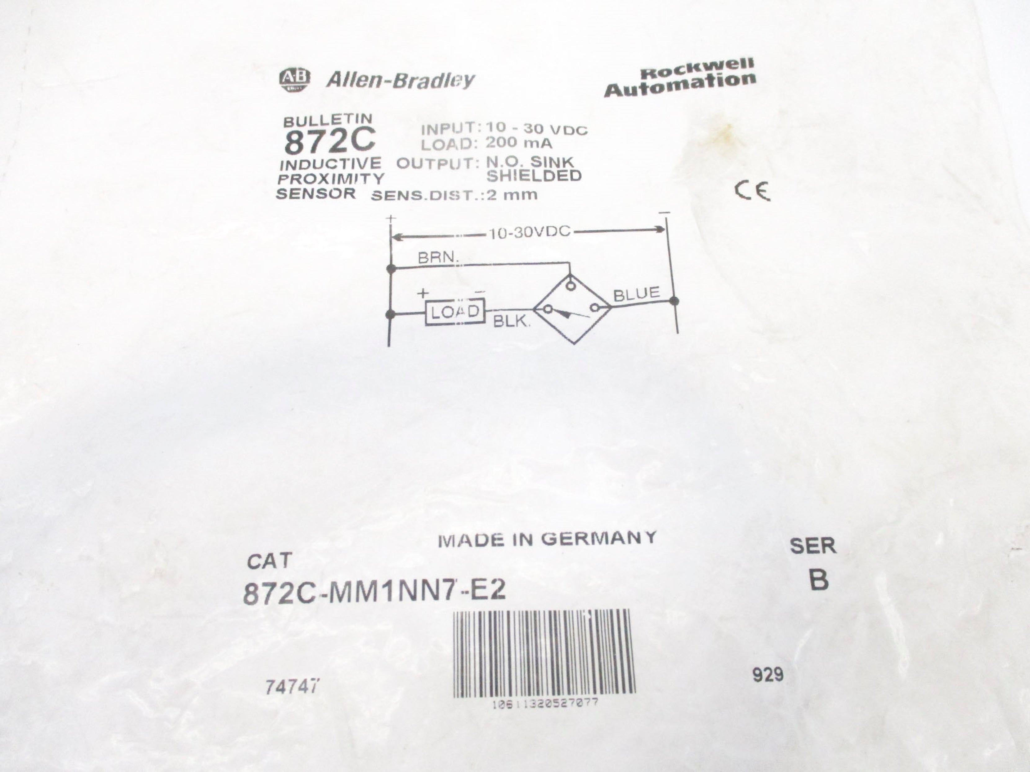 INDUSTRIAL SPARE PART 872C-MM1NN7-E2 SER. B 10-30VDC NSMP