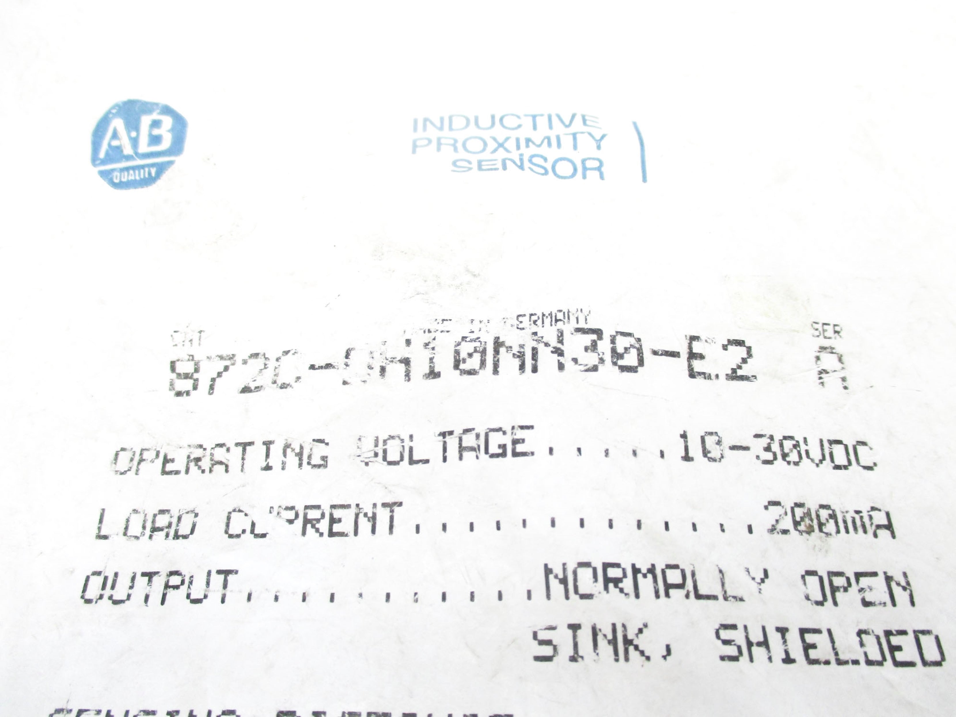 INDUSTRIAL SPARE PART 872C-DH10NN30-E2 SER. A NSMP