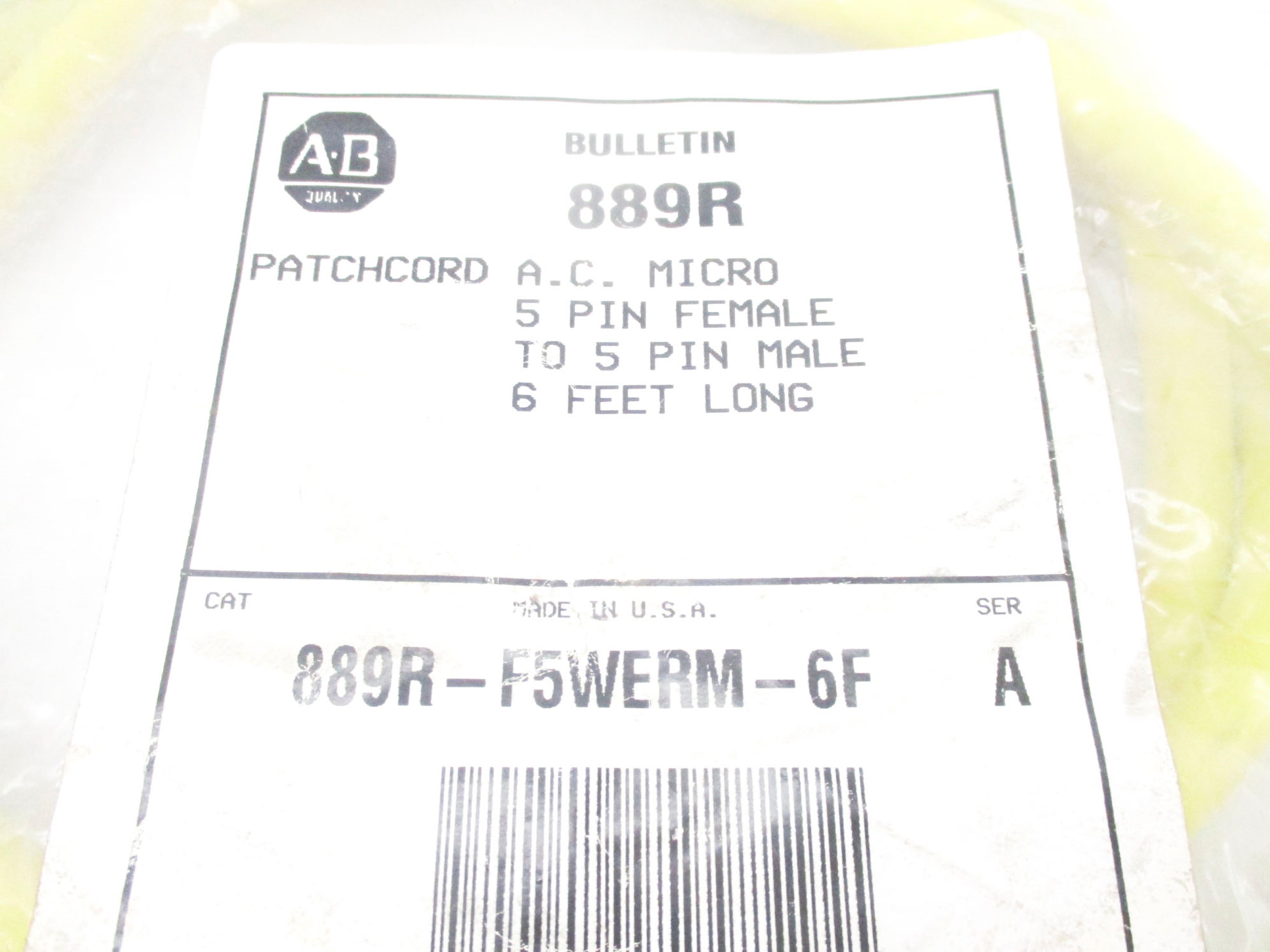 INDUSTRIAL SPARE PART 889R-F5WERM-6F SER. A NSMP