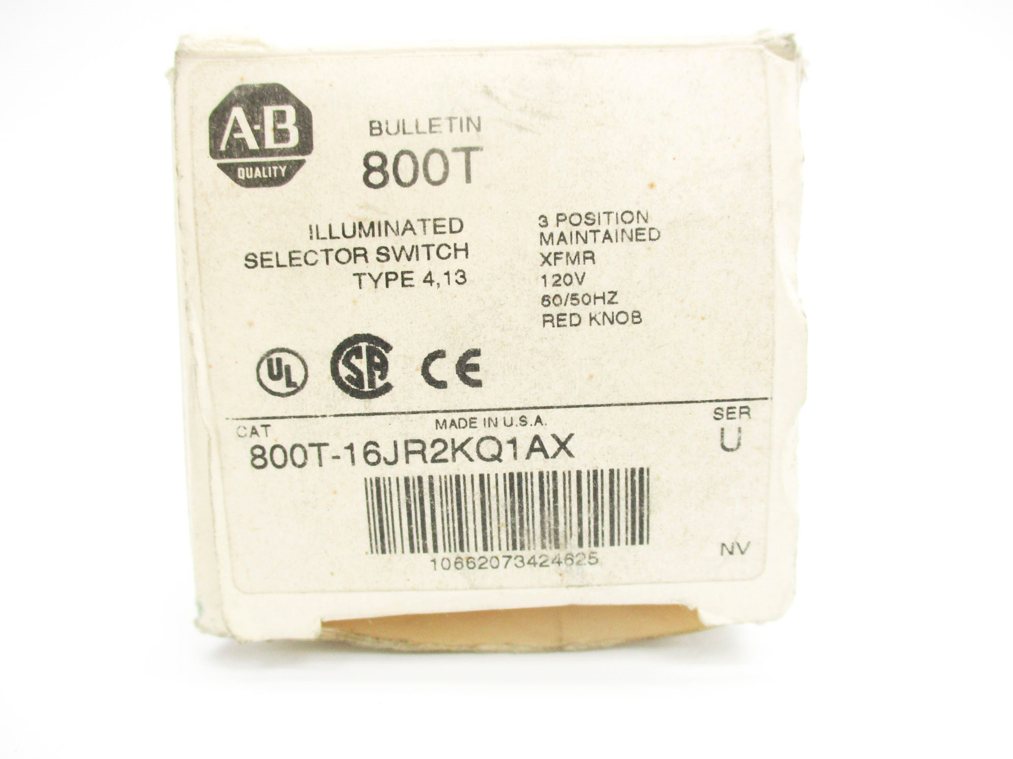 INDUSTRIAL SPARE PART 800T-16JR2KQ1AX SER. U (WH) NSMP