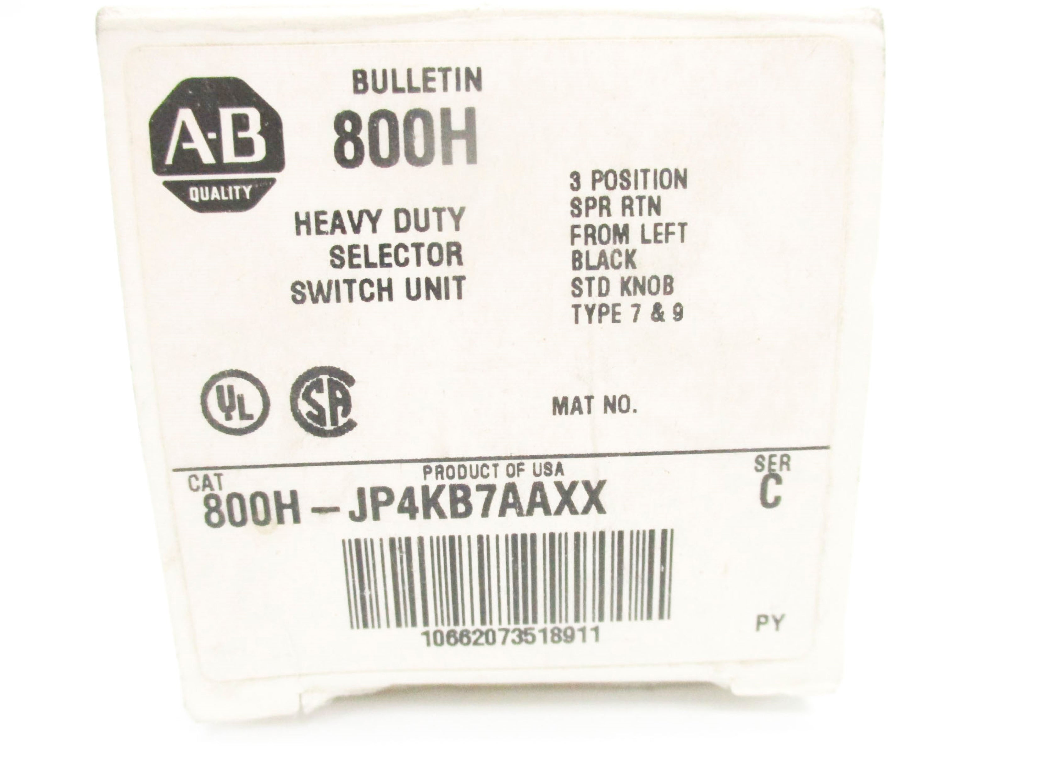 INDUSTRIAL SPARE PART 800H-JP4KB7AAX SER. C (WH) NSMP